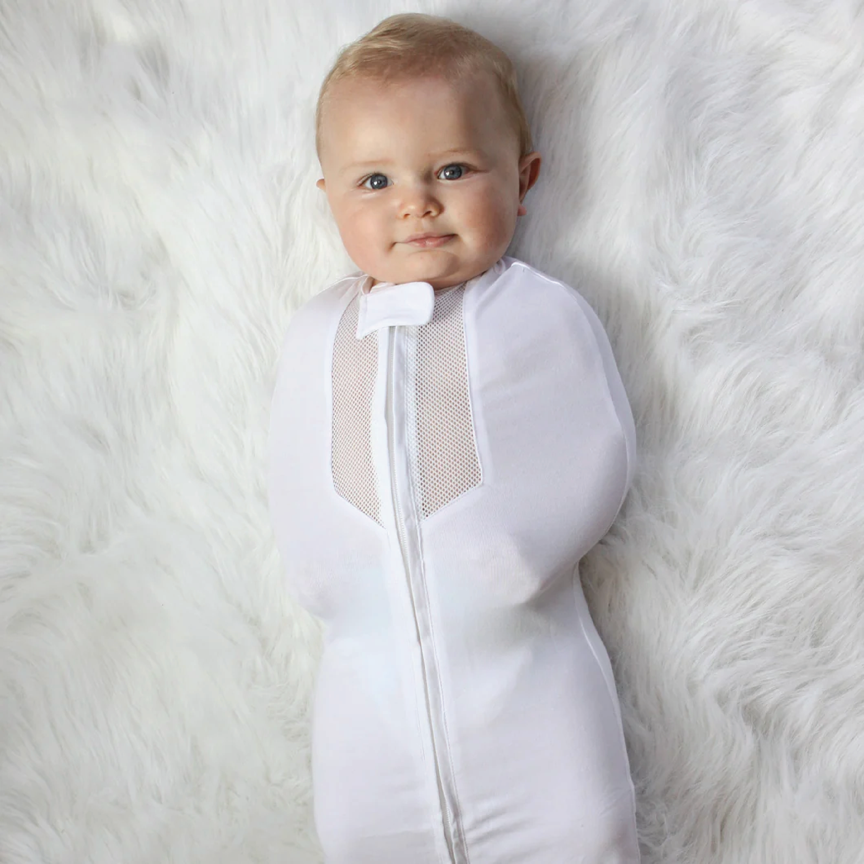 Woombie Babysvøp Air, 0-3 mnd, lys beige, 1 stk.