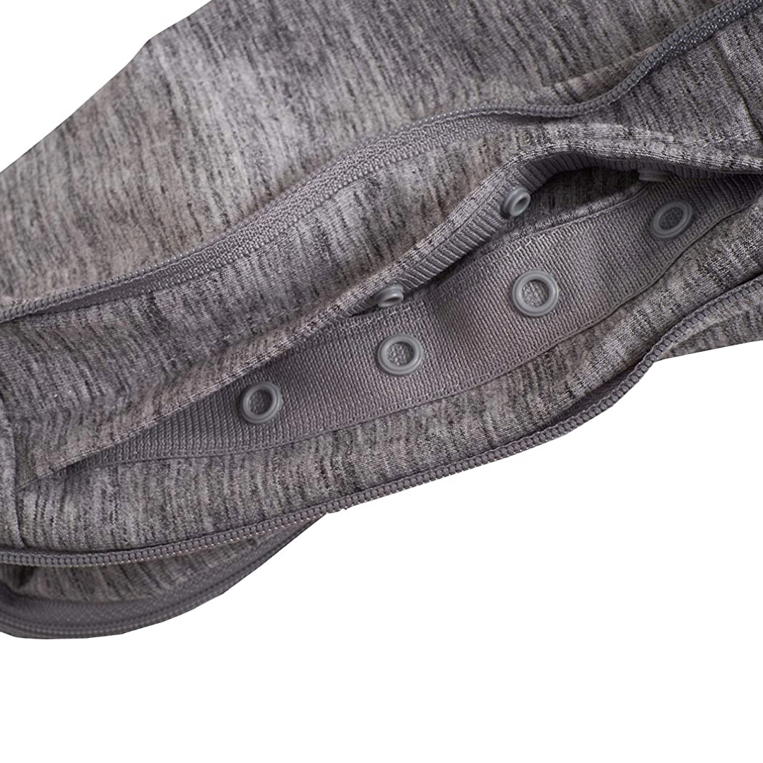 Woombie Babysvøp Grow With Me Økologisk, 0–18 mnd, grå, 1 stk.