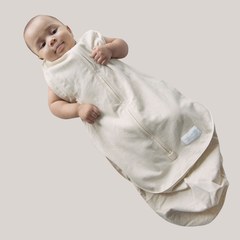 Woombie Babysvøp Grow With Me Økologisk, 0-18 mnd, hvit, 1 stk.