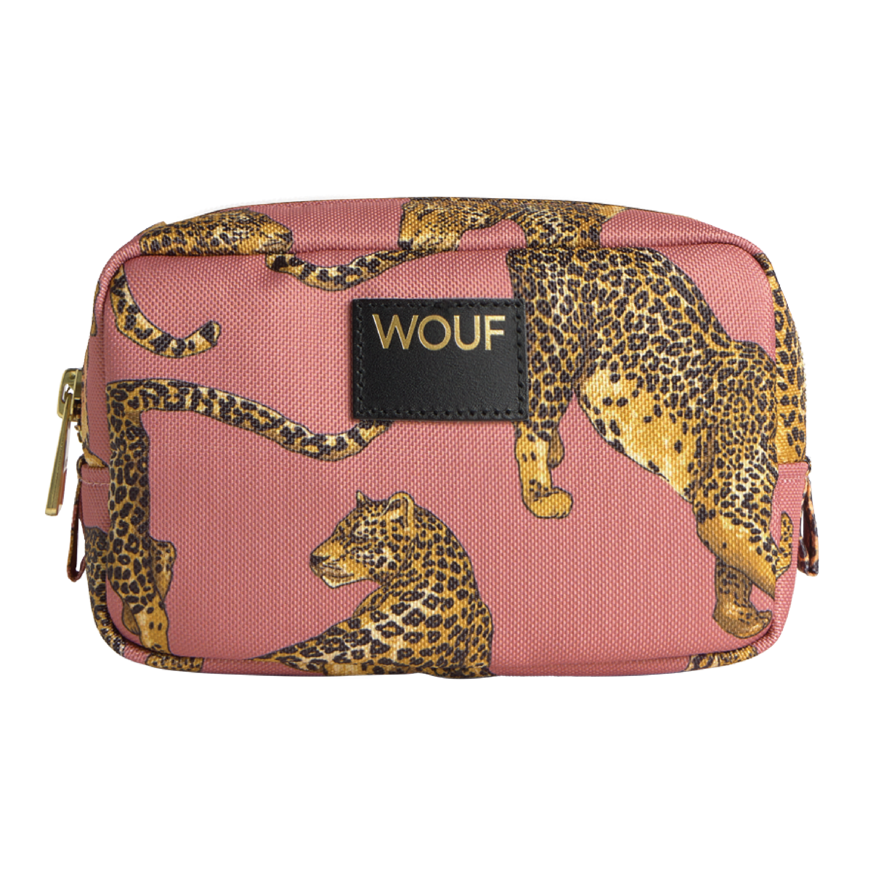WOUF Blush Leopard Makeup Bag, 1 stk