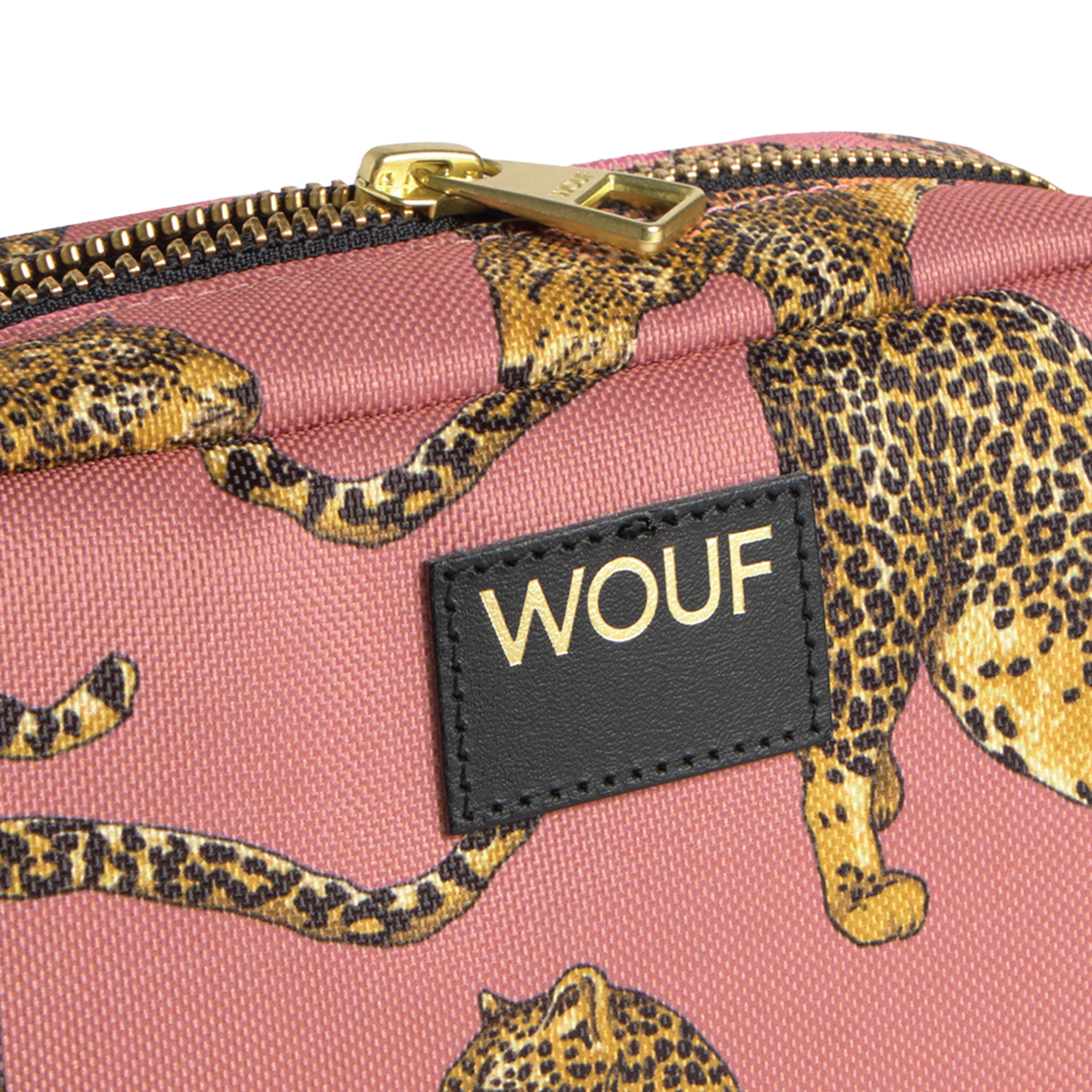WOUF Blush Leopard Makeup Bag, 1 stk