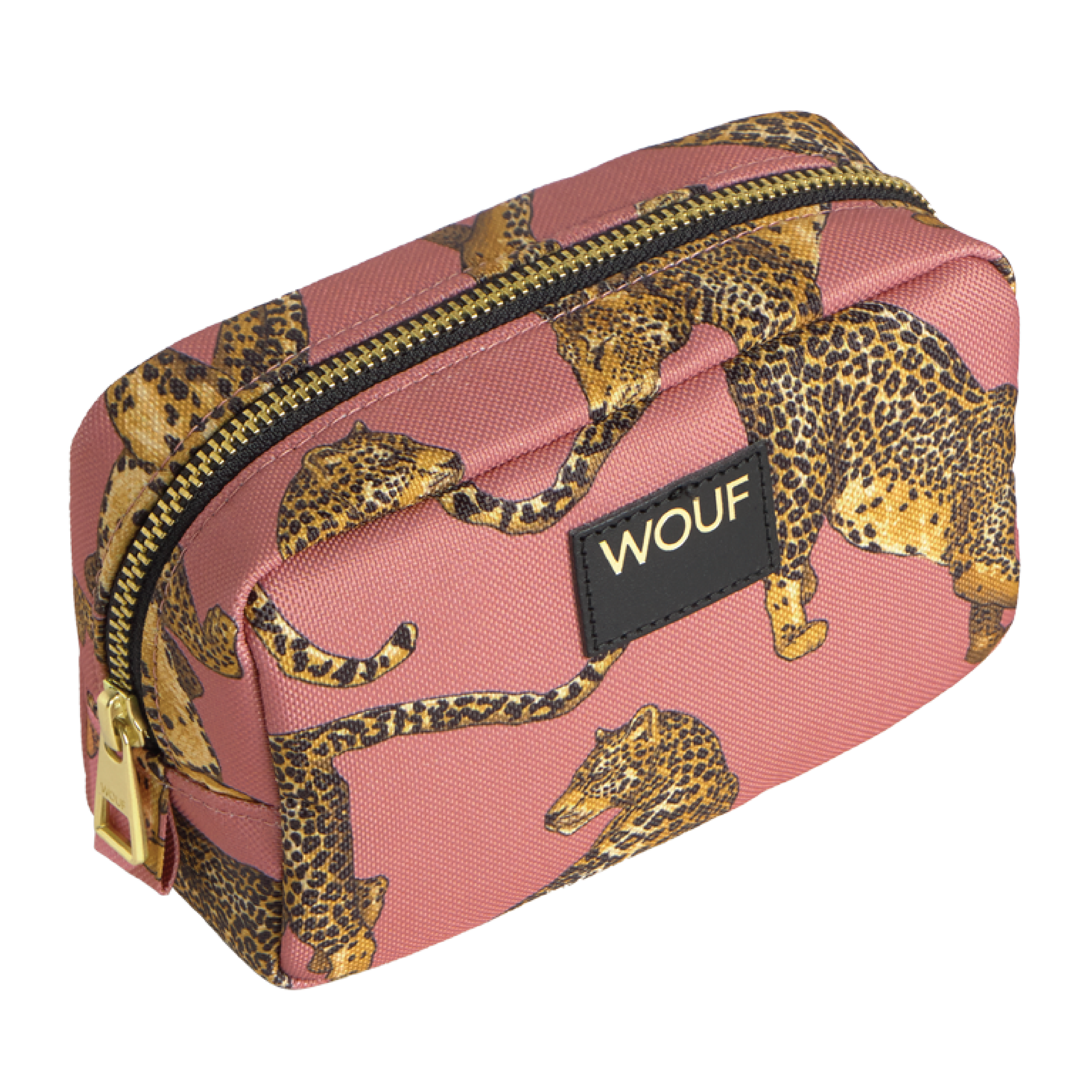 WOUF Blush Leopard Makeup Bag, 1 stk