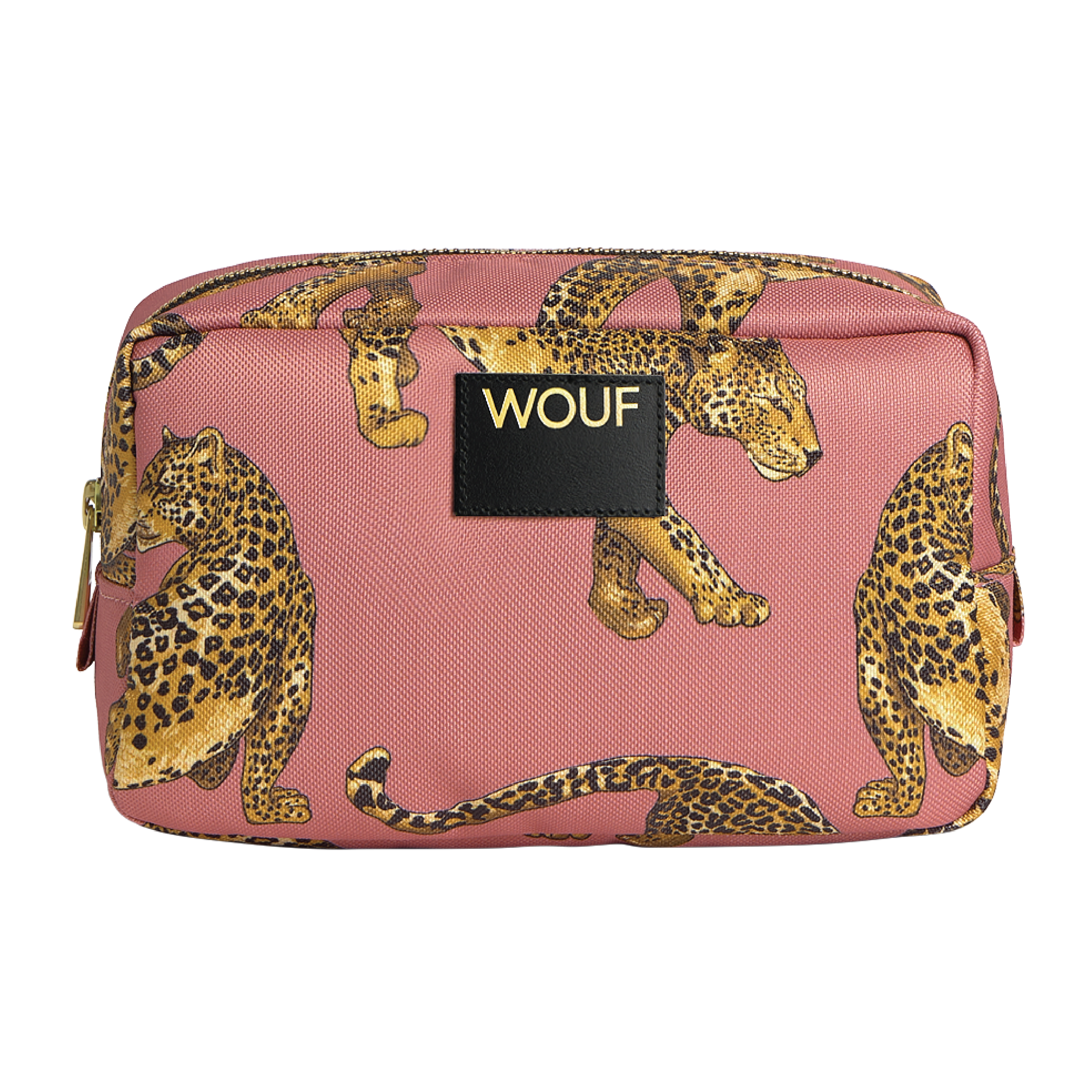 WOUF Blush Leopard Toiletry Bag, 1 stk