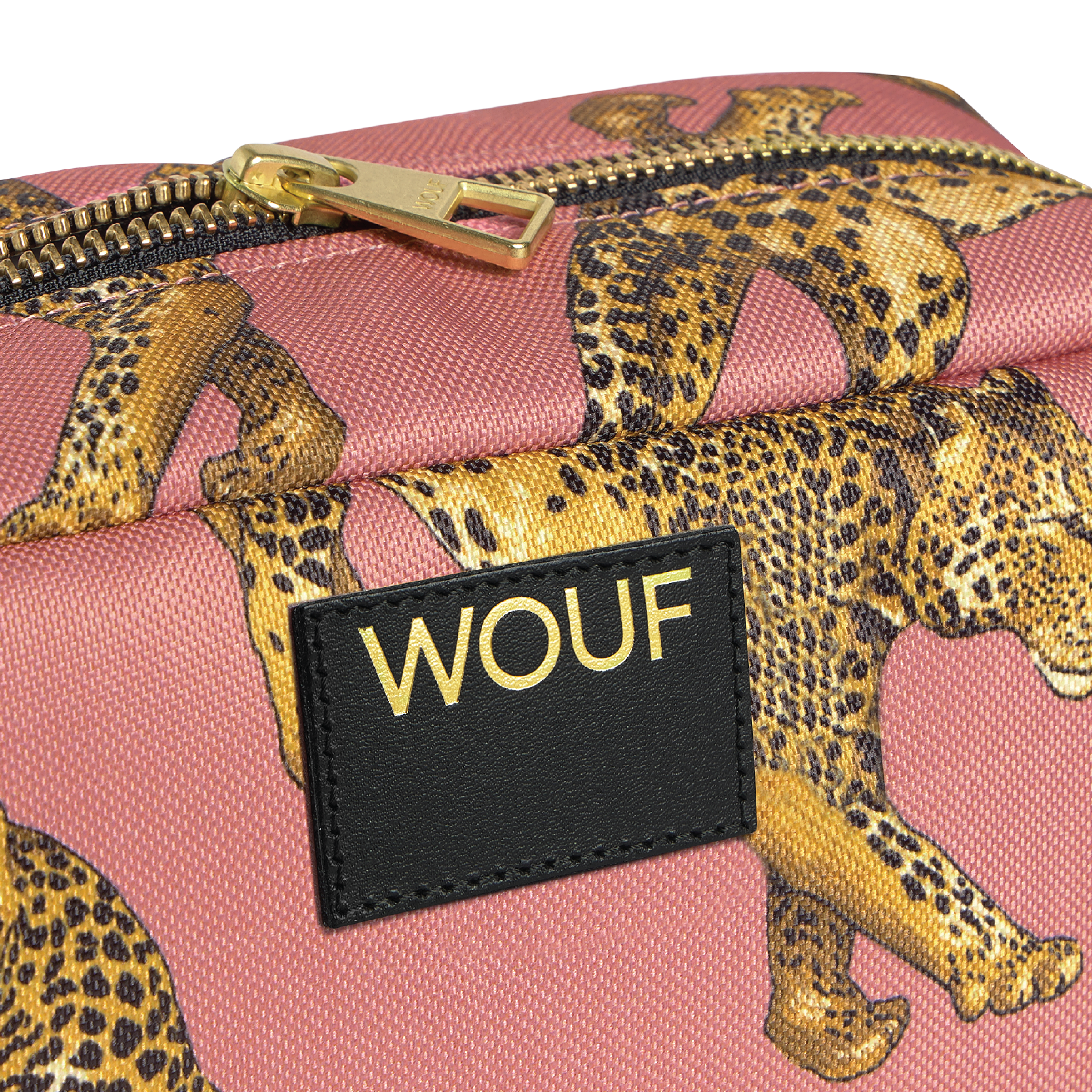 WOUF Blush Leopard Toiletry Bag, 1 stk