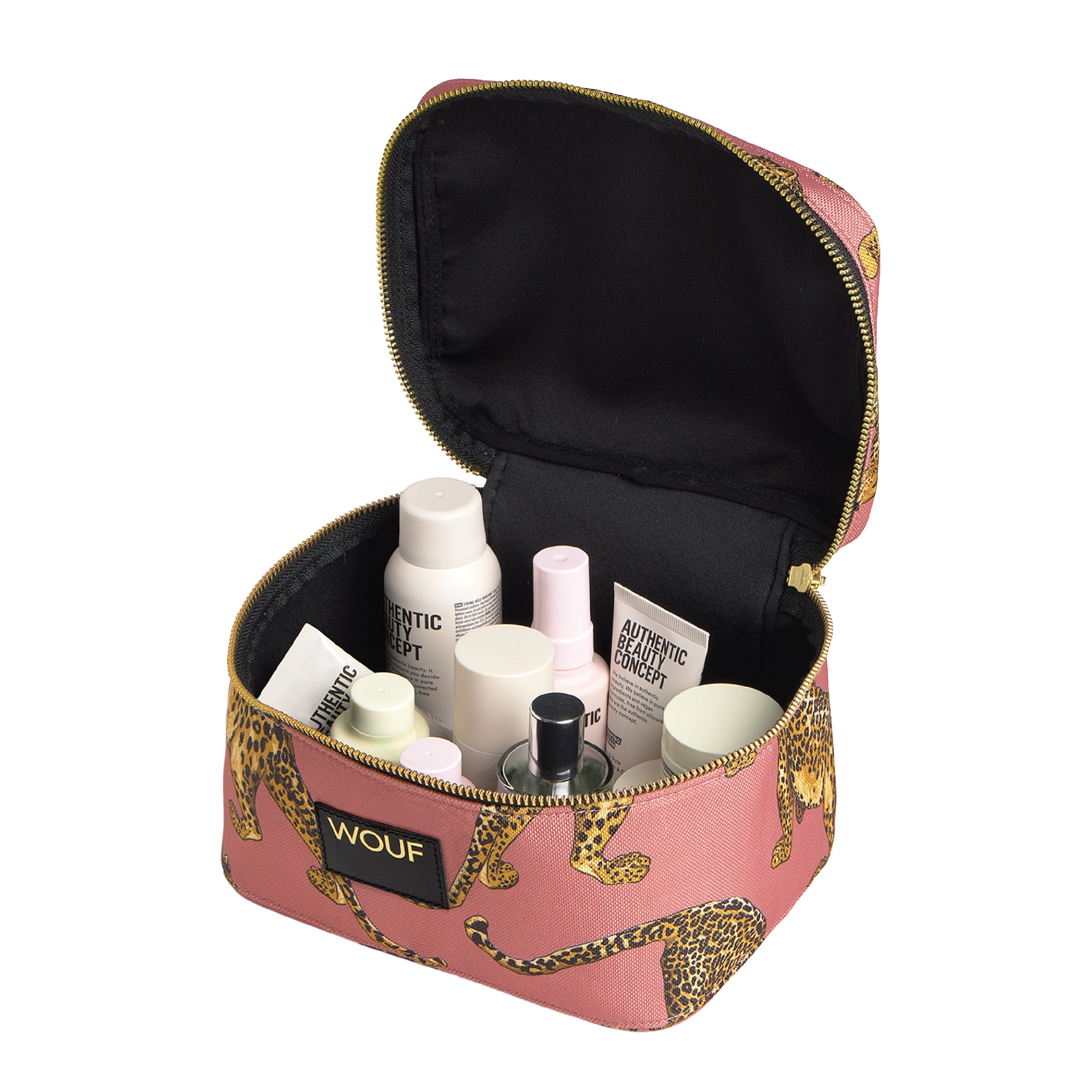 WOUF Blush Leopard Vanity Bag, 1 stk