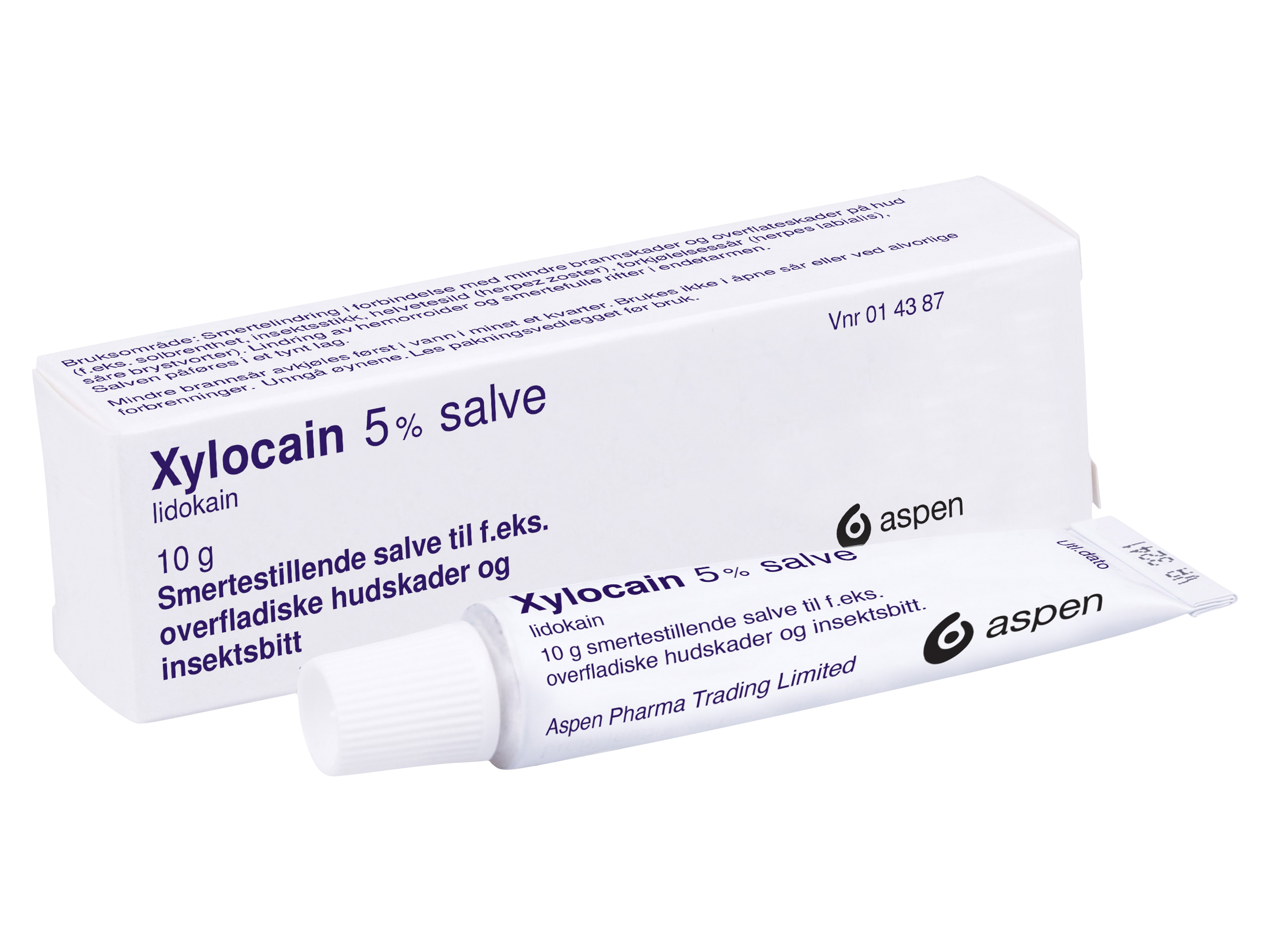 Xylocain Salve 5 %, 10 g.