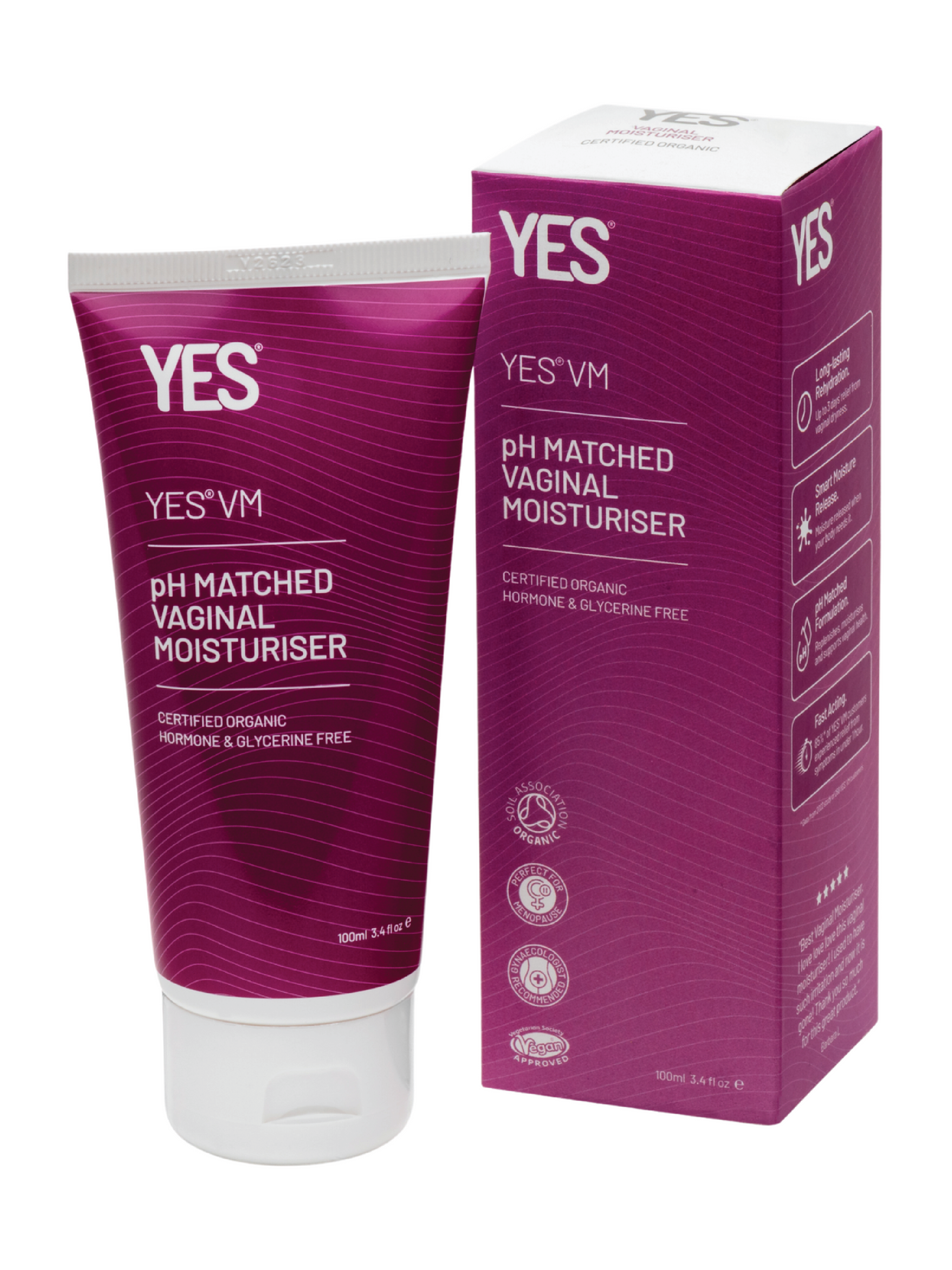 YES VM Vannbasert Vaginal Moisturiser, 100 ml
