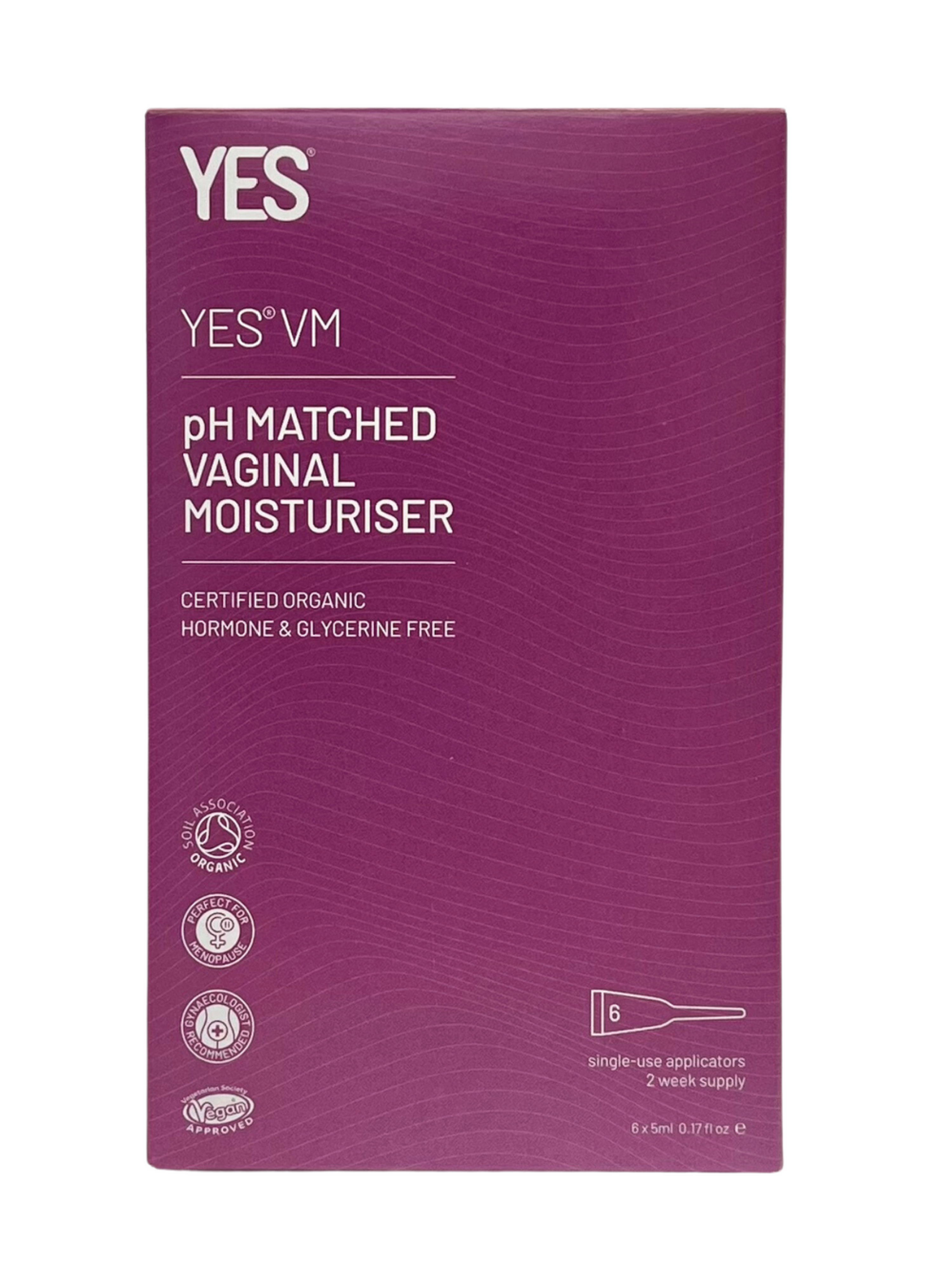 YES VM Vannbasert Vaginal Moisturiser, 6 x 5 ml