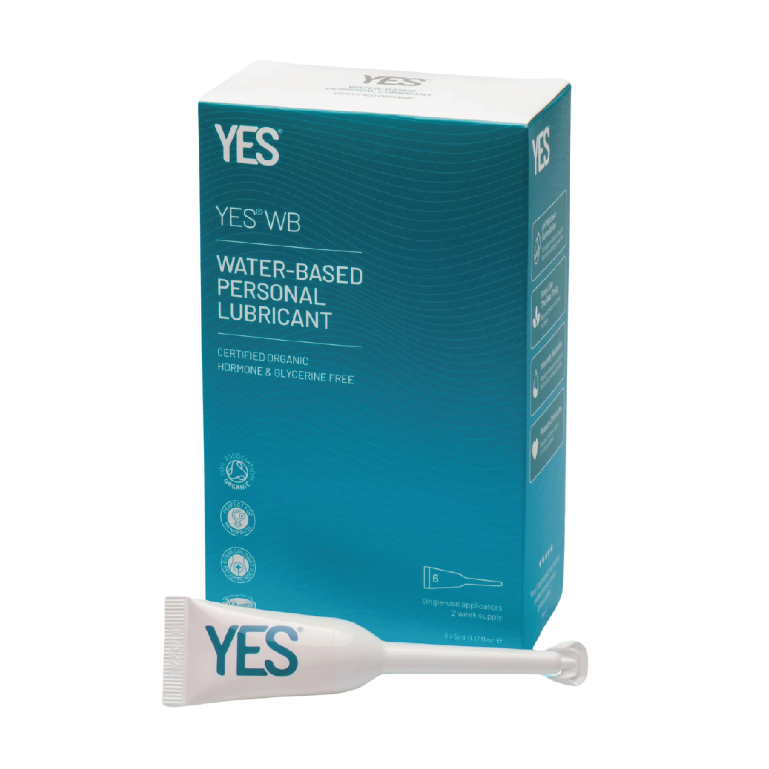 YES WB Vannbasert Glidemiddel, 6x5 ml