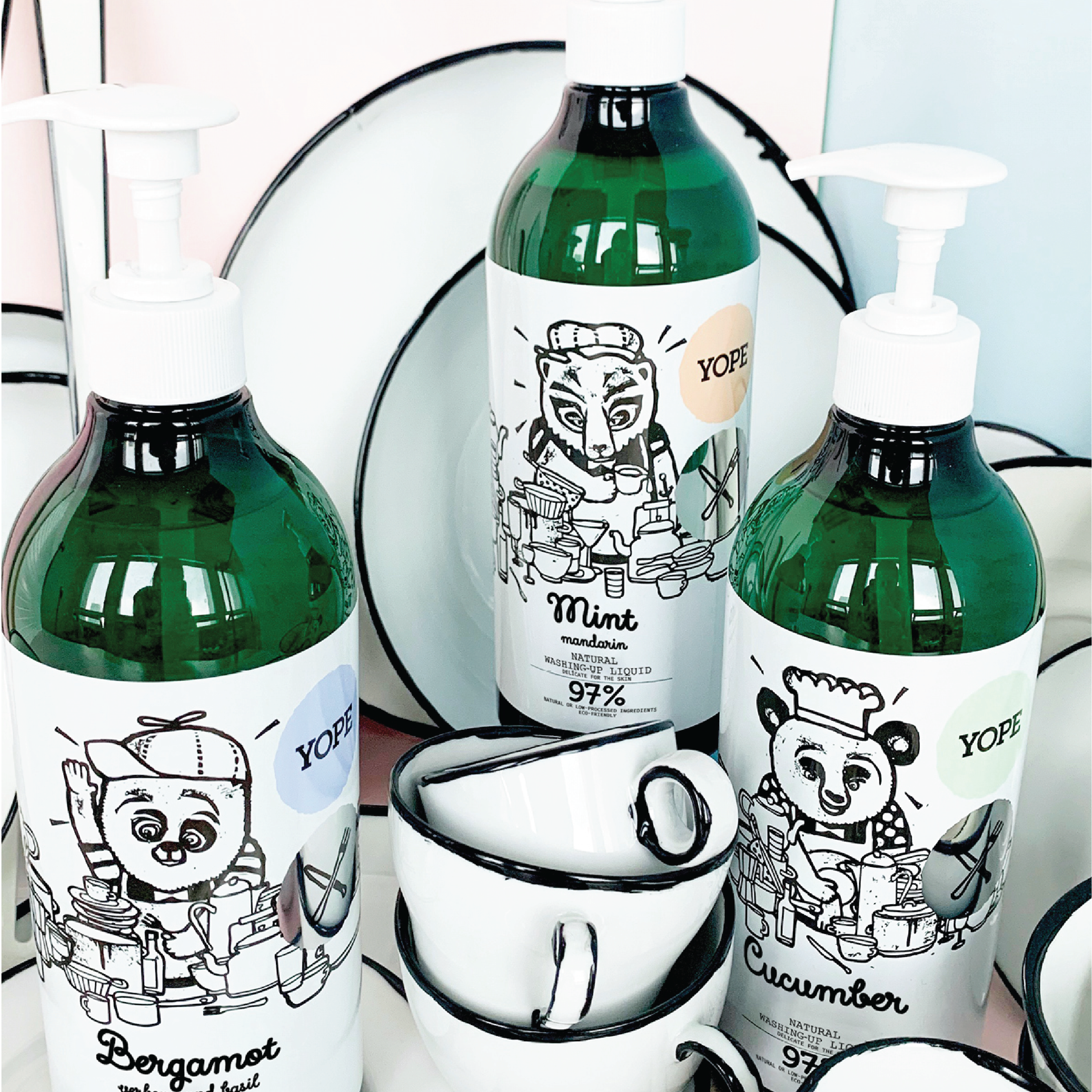 YOPE Natural Washing-Up Liquid Oppvasksåpe, 750 ml