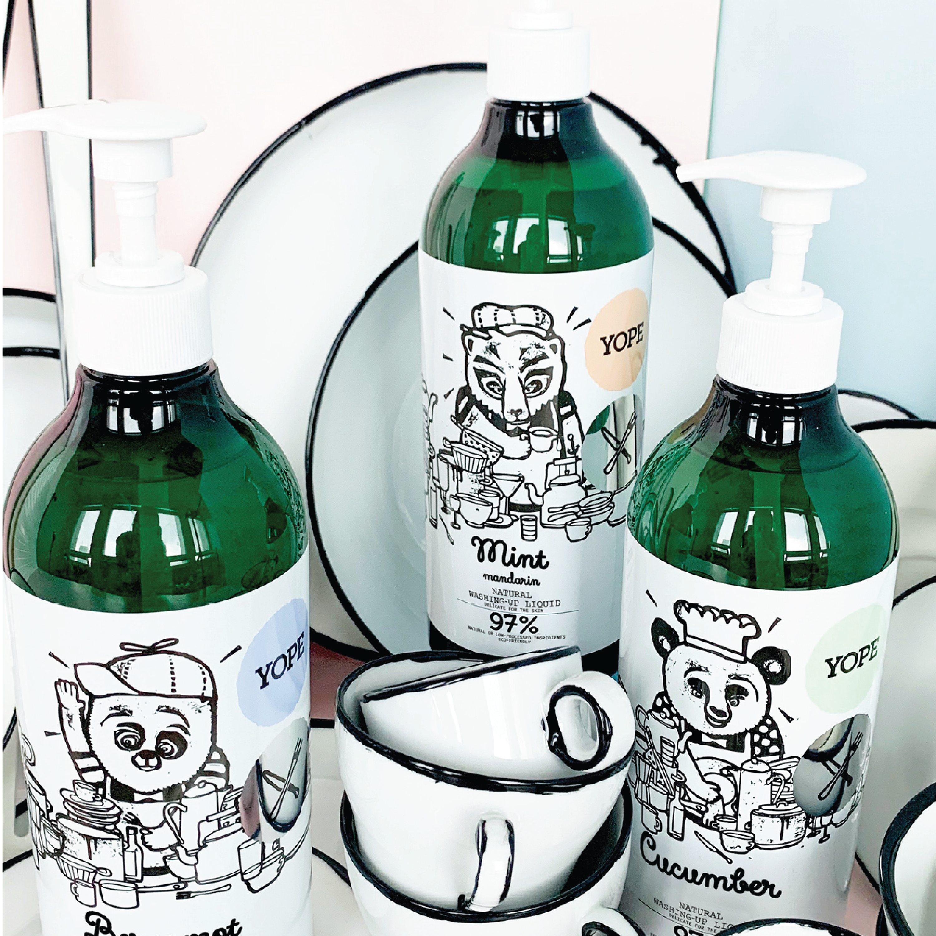 YOPE Natural Washing-Up Liquid Oppvasksåpe, 750 ml