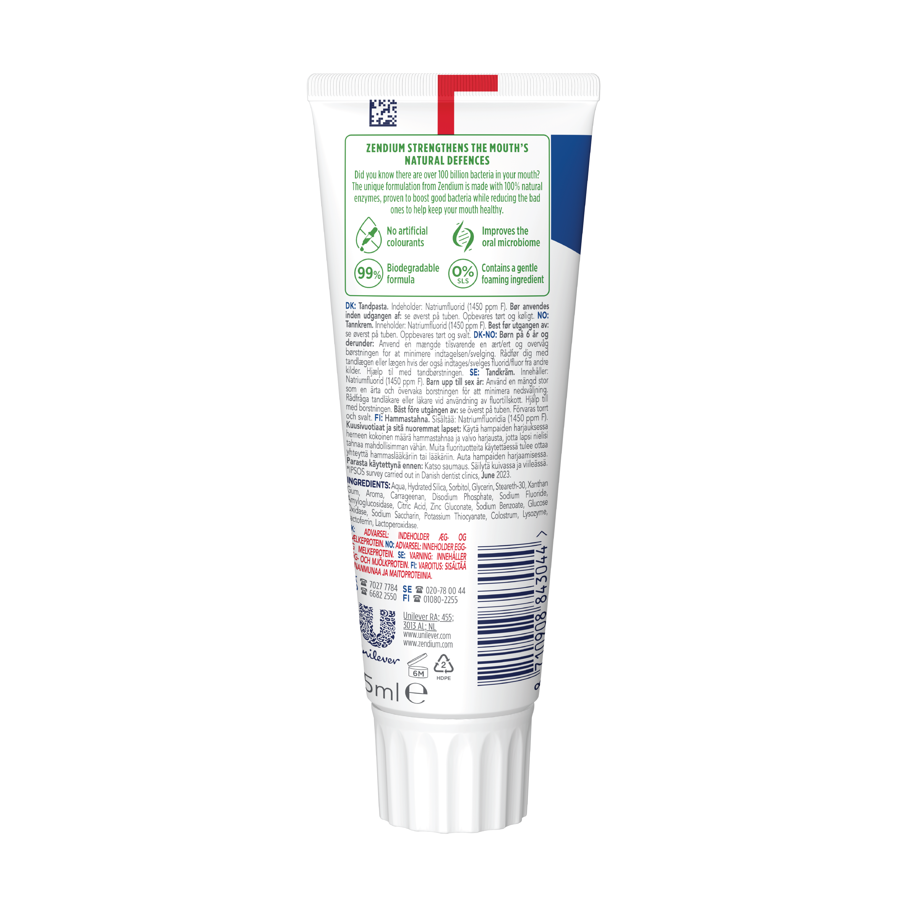 Zendium Classic Tannkrem, 75 ml