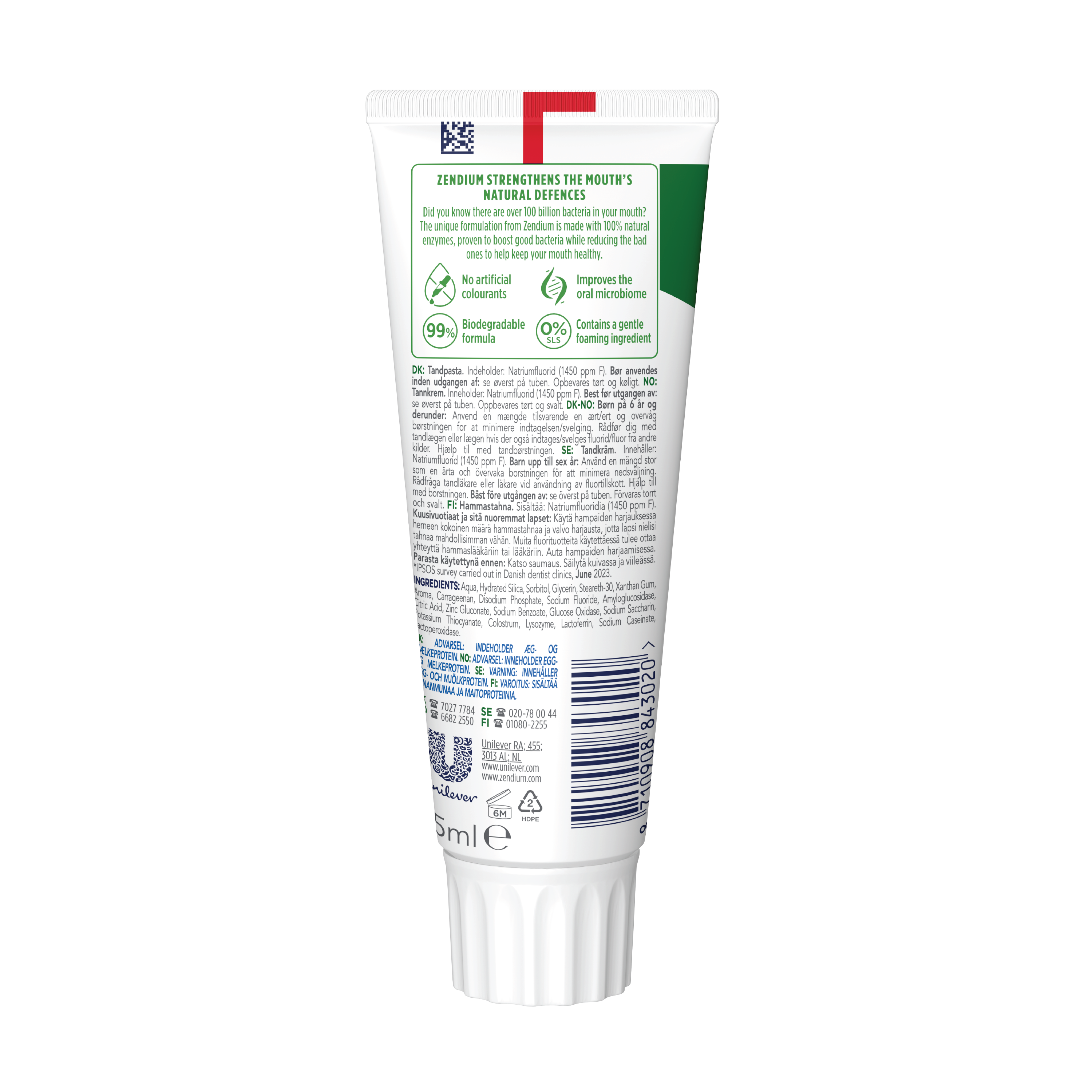 Zendium Emalje Protect Tannkrem, 75 ml