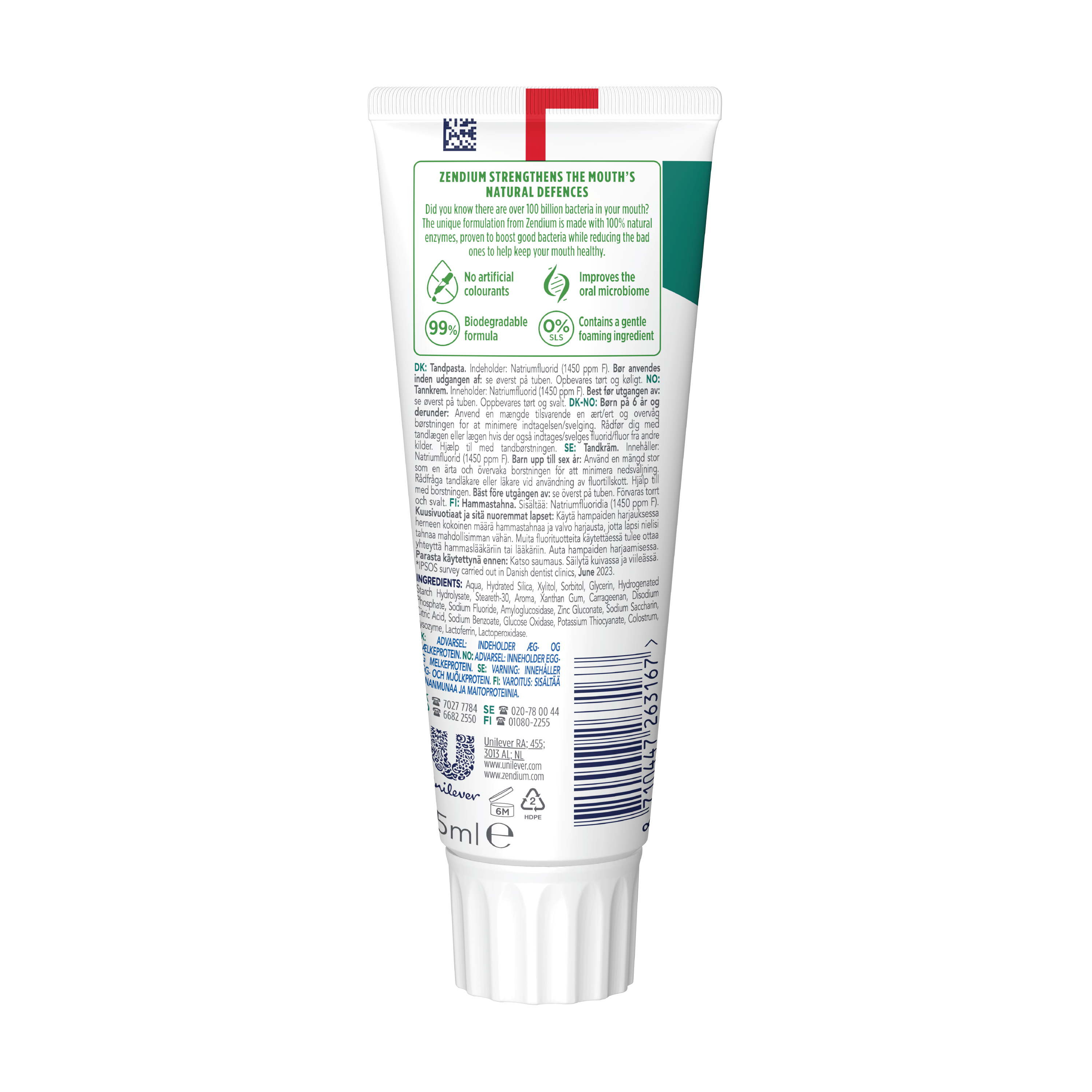 Zendium Extra Fresh Tannkrem, 75 ml