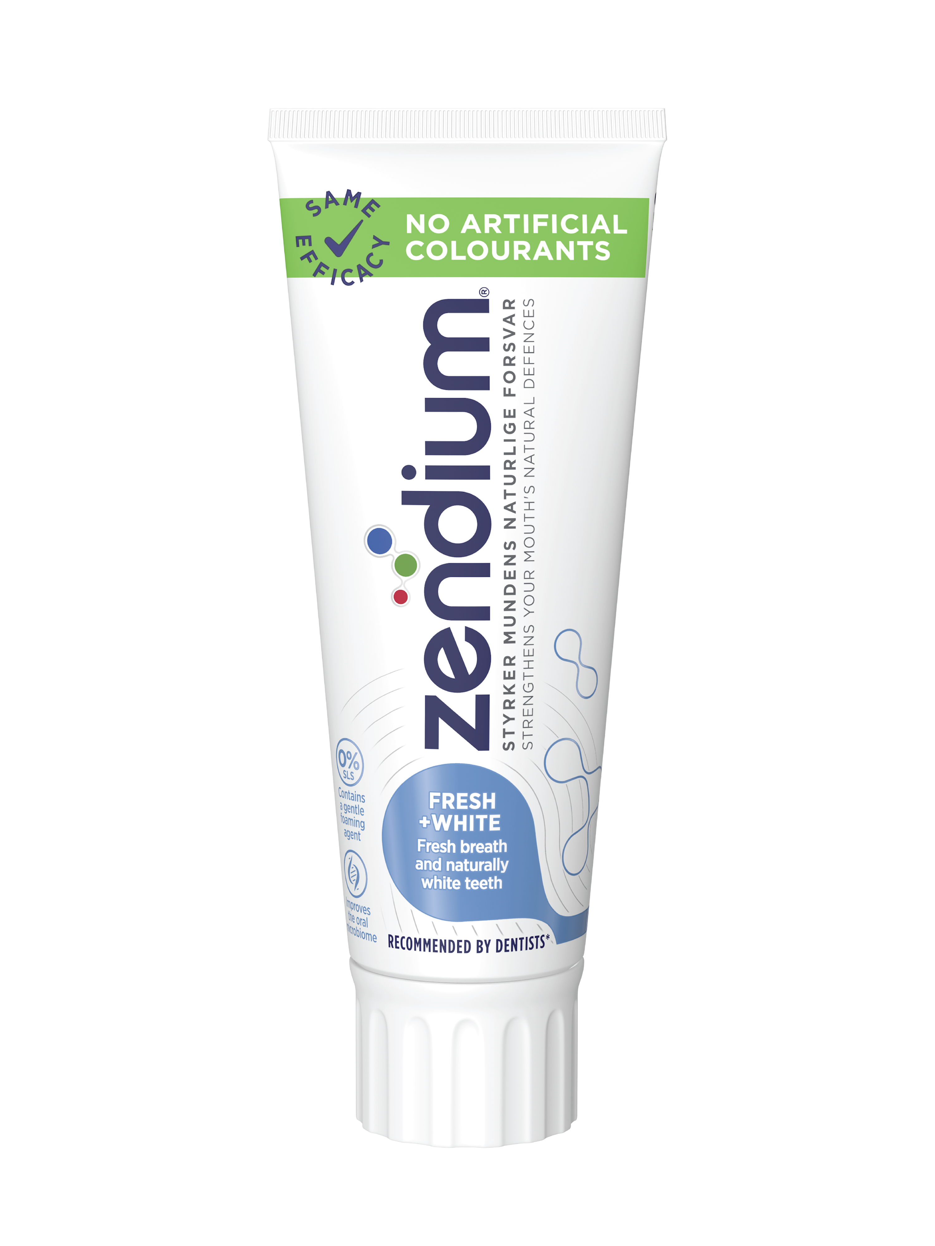 Zendium Fresh+White Tannkrem, 75 ml