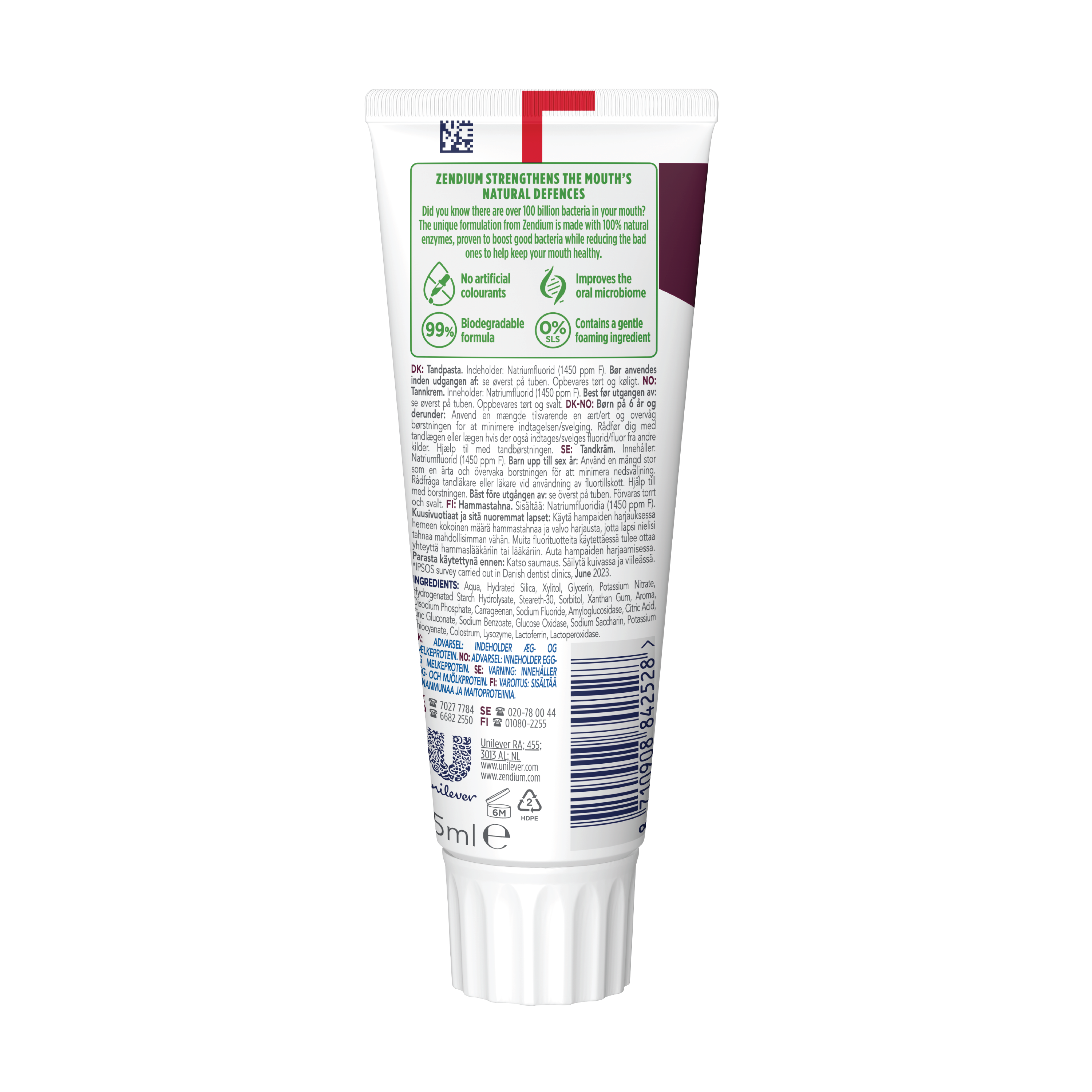 Zendium Sensitive Tannkrem, 75 ml