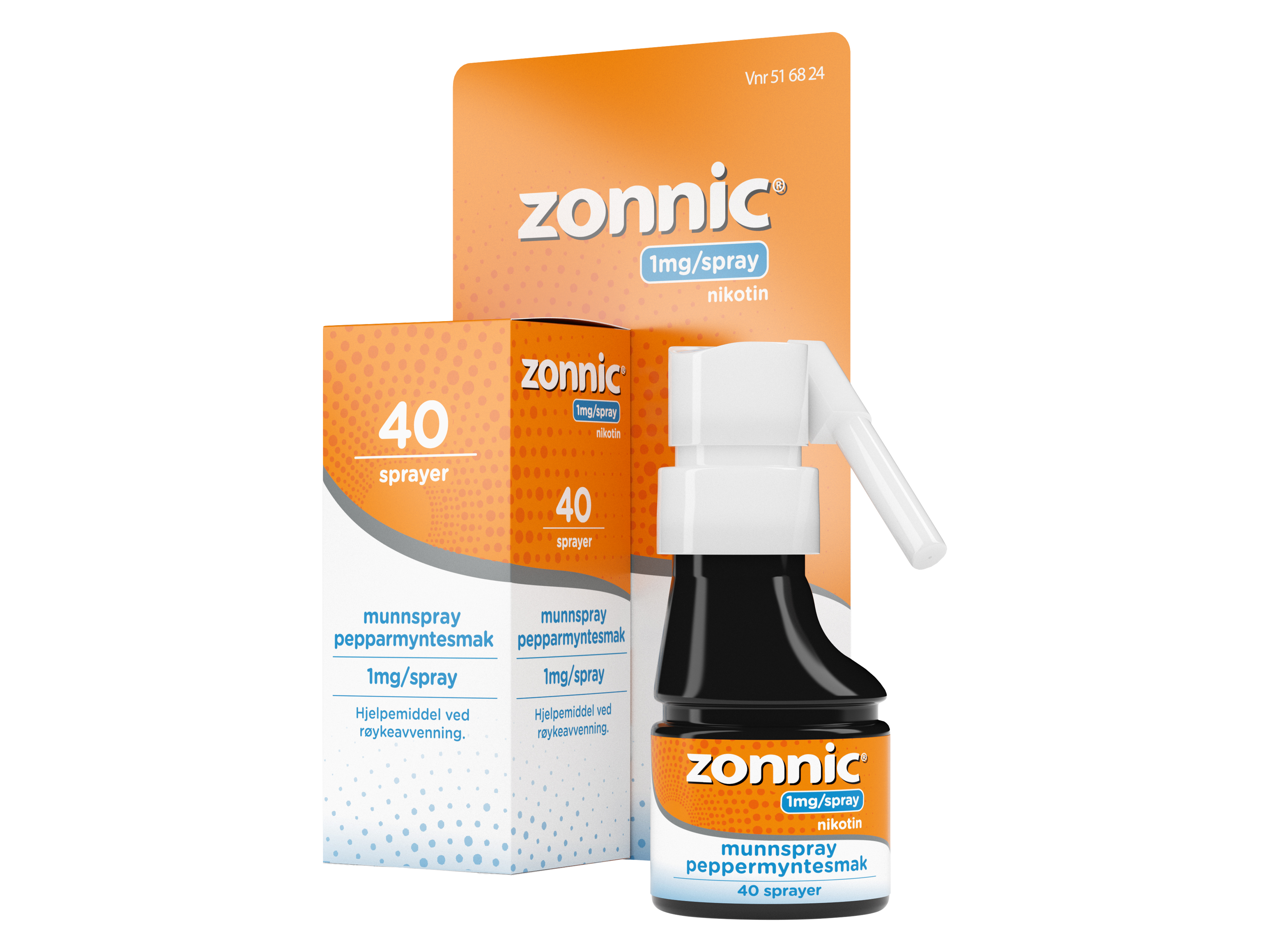 Zonnic Munnspray 1mg/dose peppermynte, 40 doser