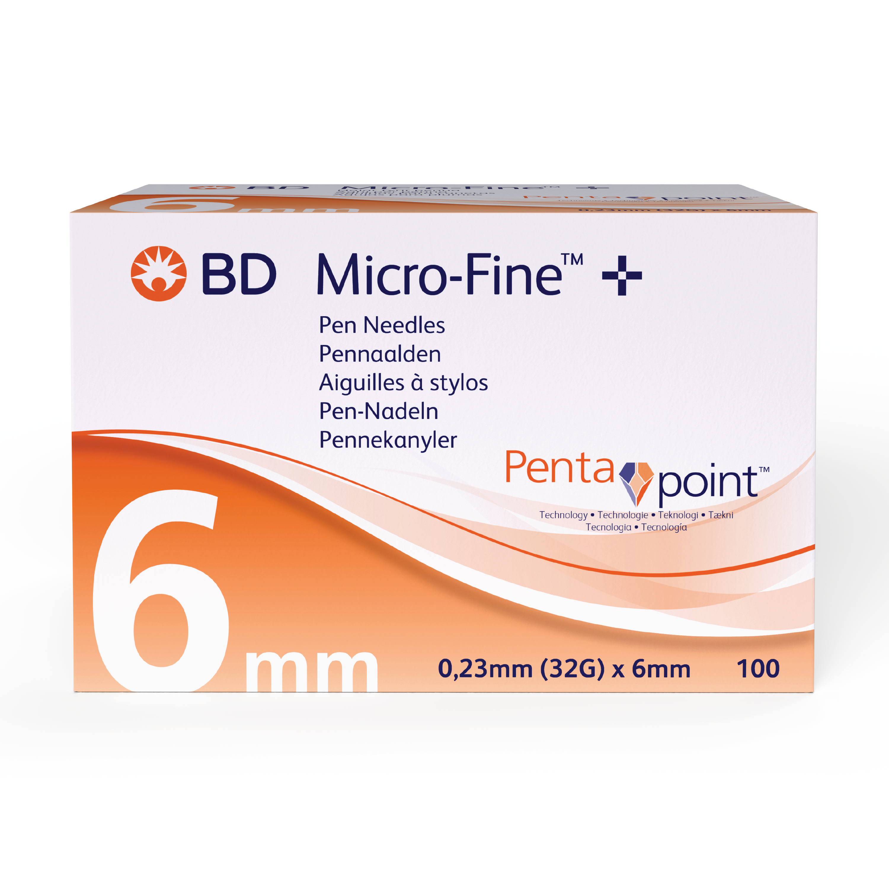 BD Micro-Fine+ Pennekanyler, 100 stk.
