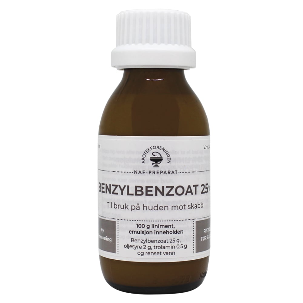 NAF Benzylbenzoat 25 % liniment, 100 ml
