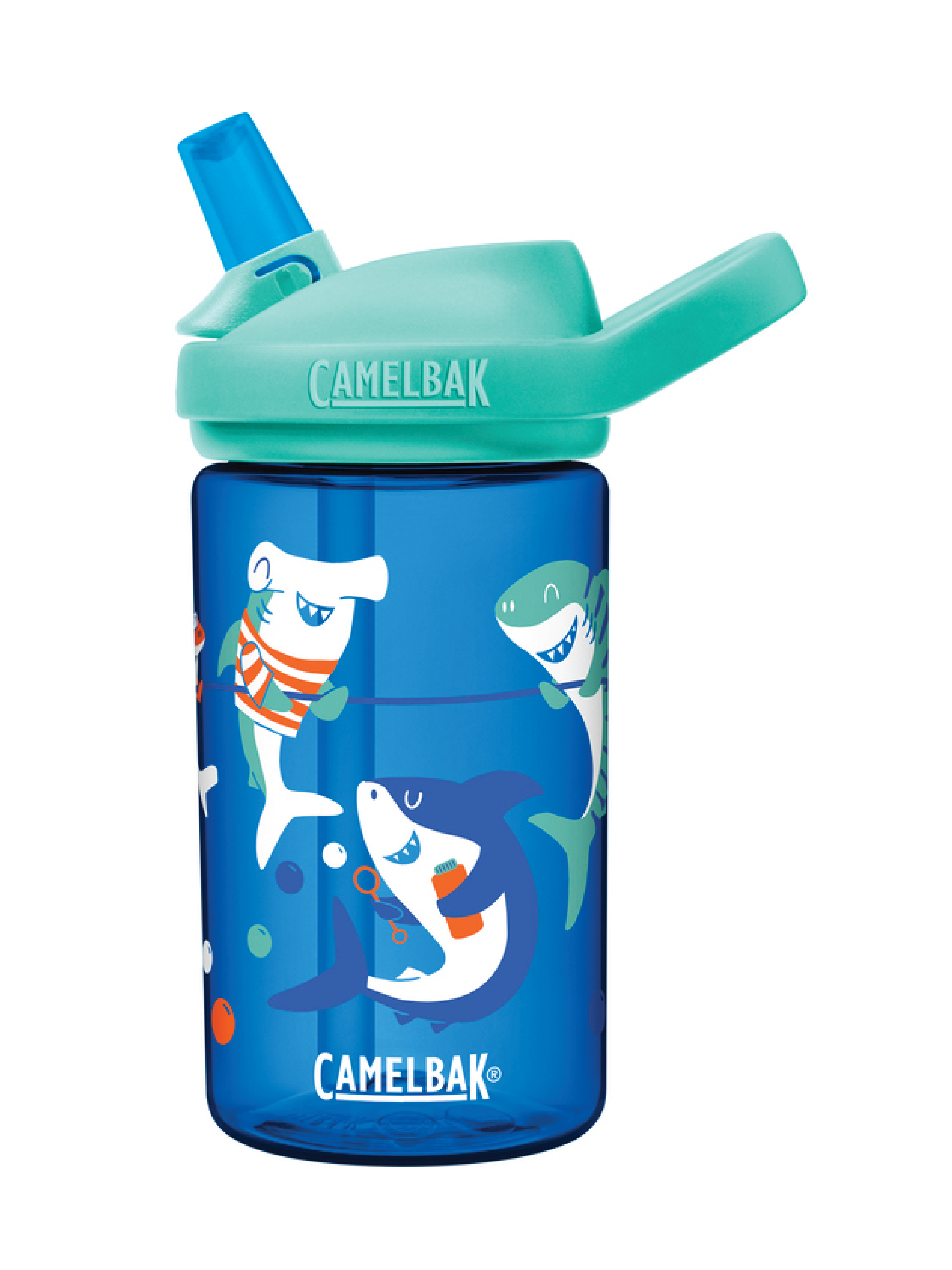 Camelbak Eddy+ Kids Drikkeflaske Shark Summer Camp, 0,4 L