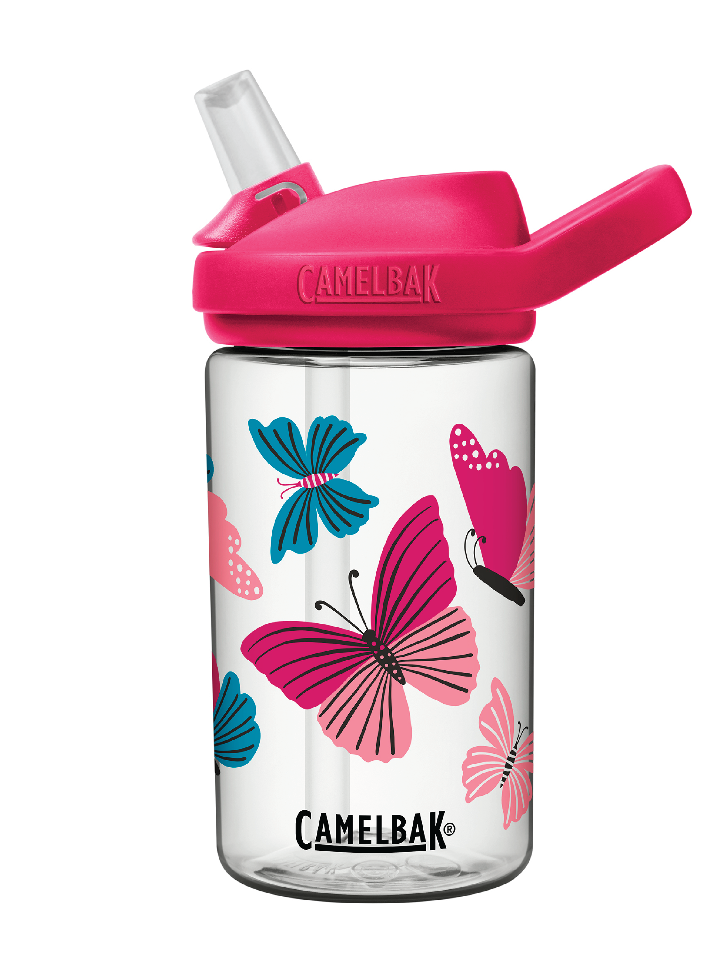 Camelbak Eddy+ Kids Drikkeflaske, Colorblock Butterflies, 0,4 L