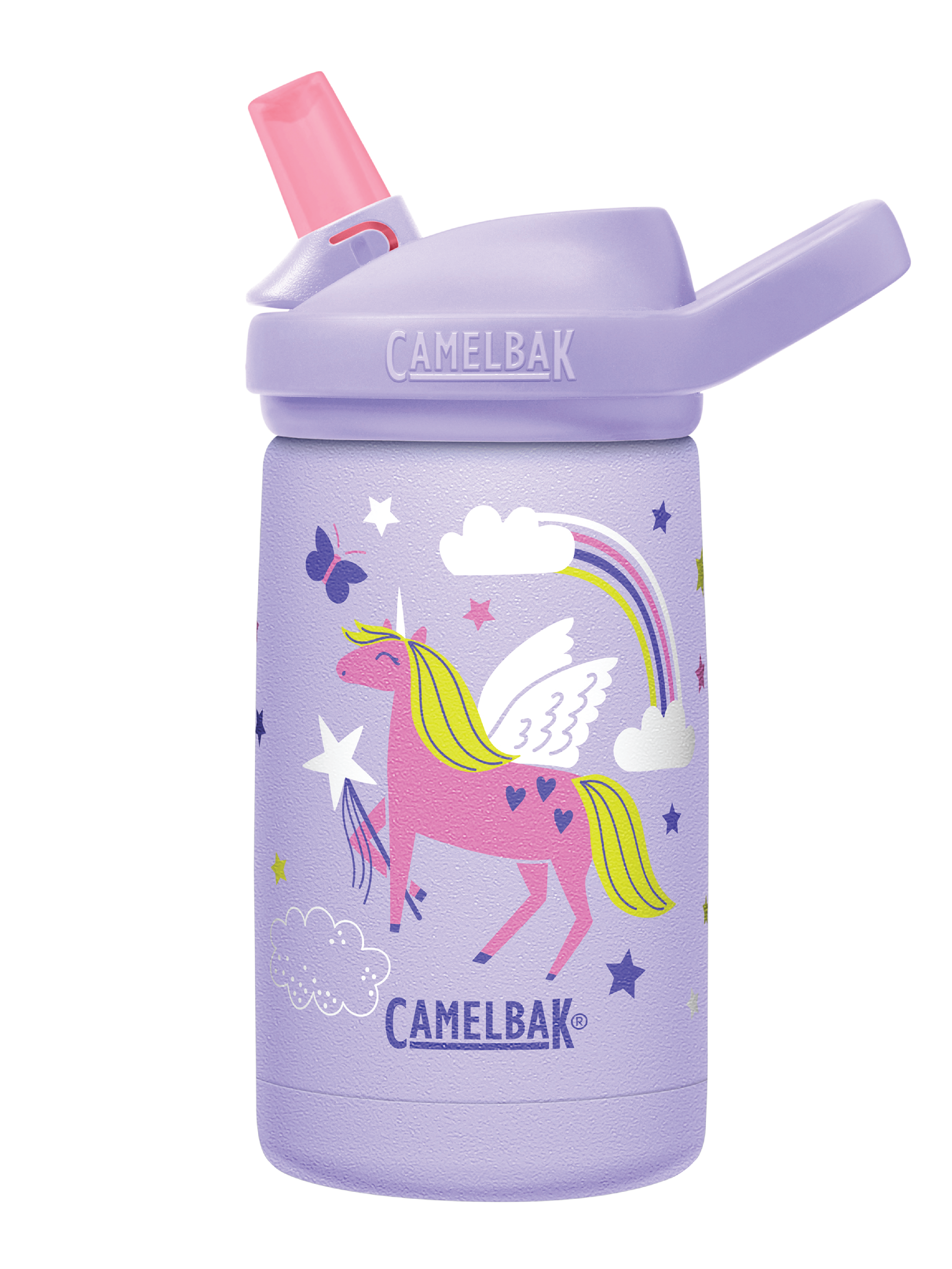 Camelbak Eddy+ Kids Insulated Drikkeflaske, Magic Unicorns, 0,35 L