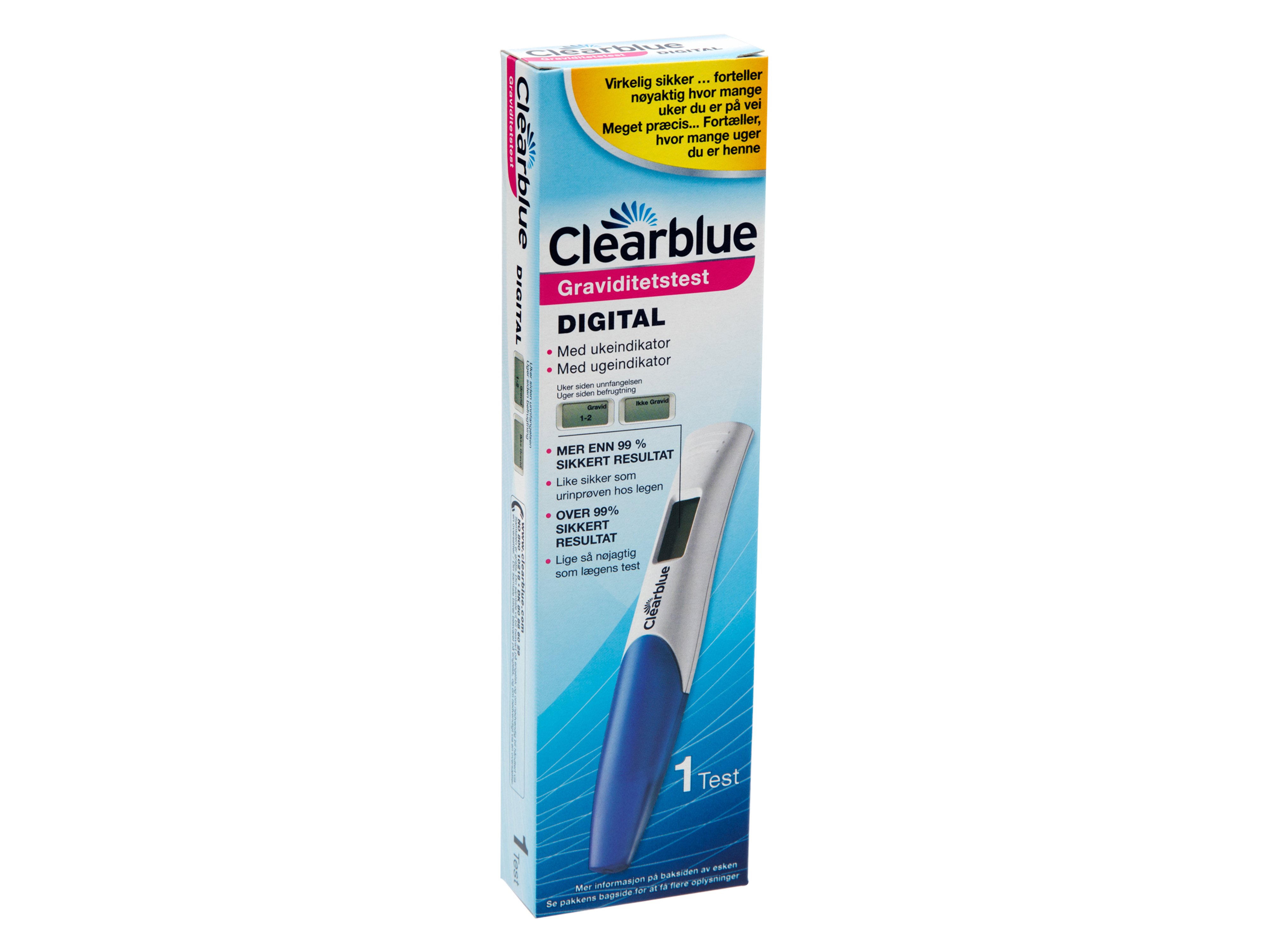 Clearblue Graviditetstest Digital, 1 stk