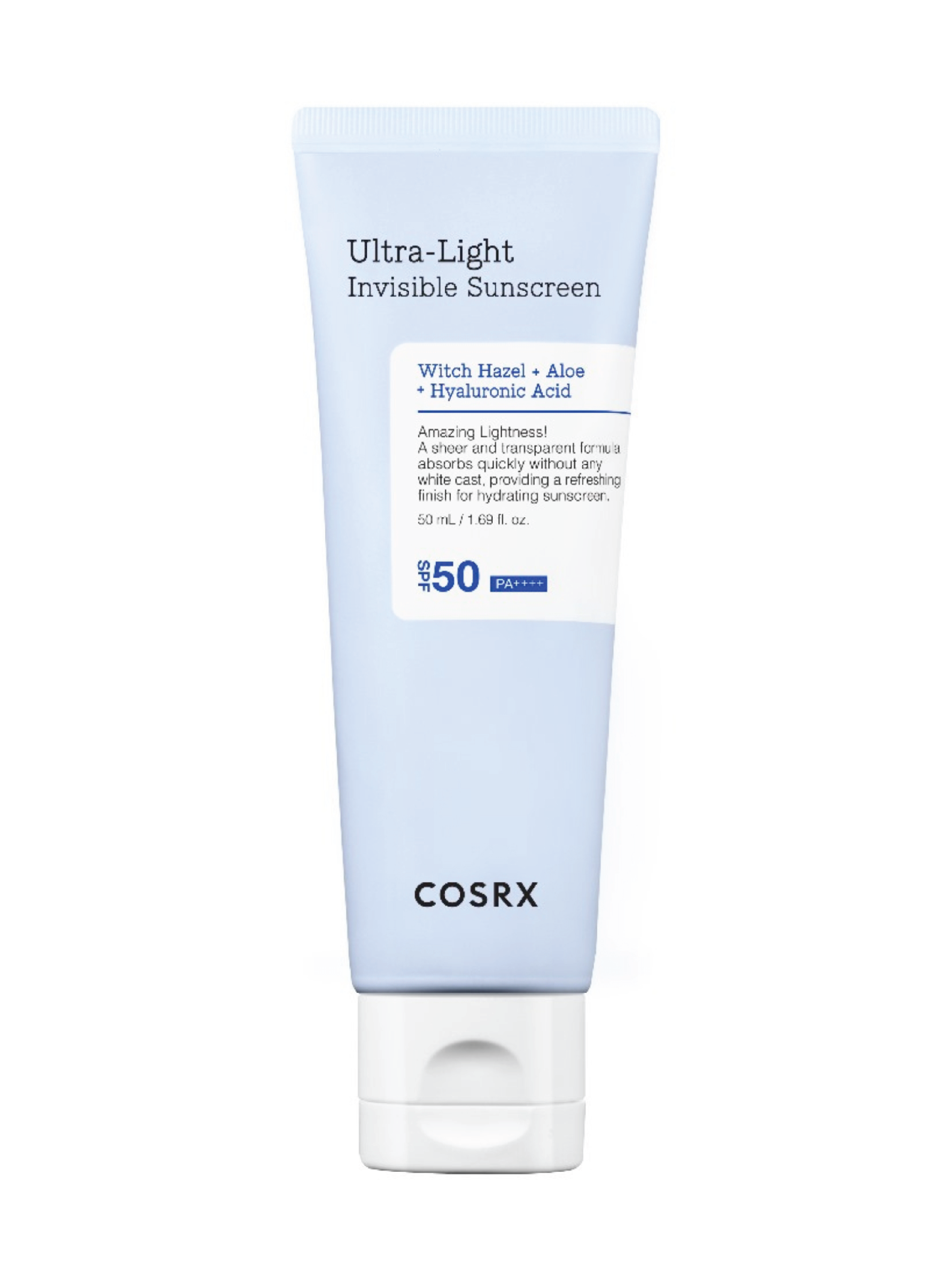 COSRX Ultra-Light Invisible Sunscreen SPF50+ PA++++, 50 ml