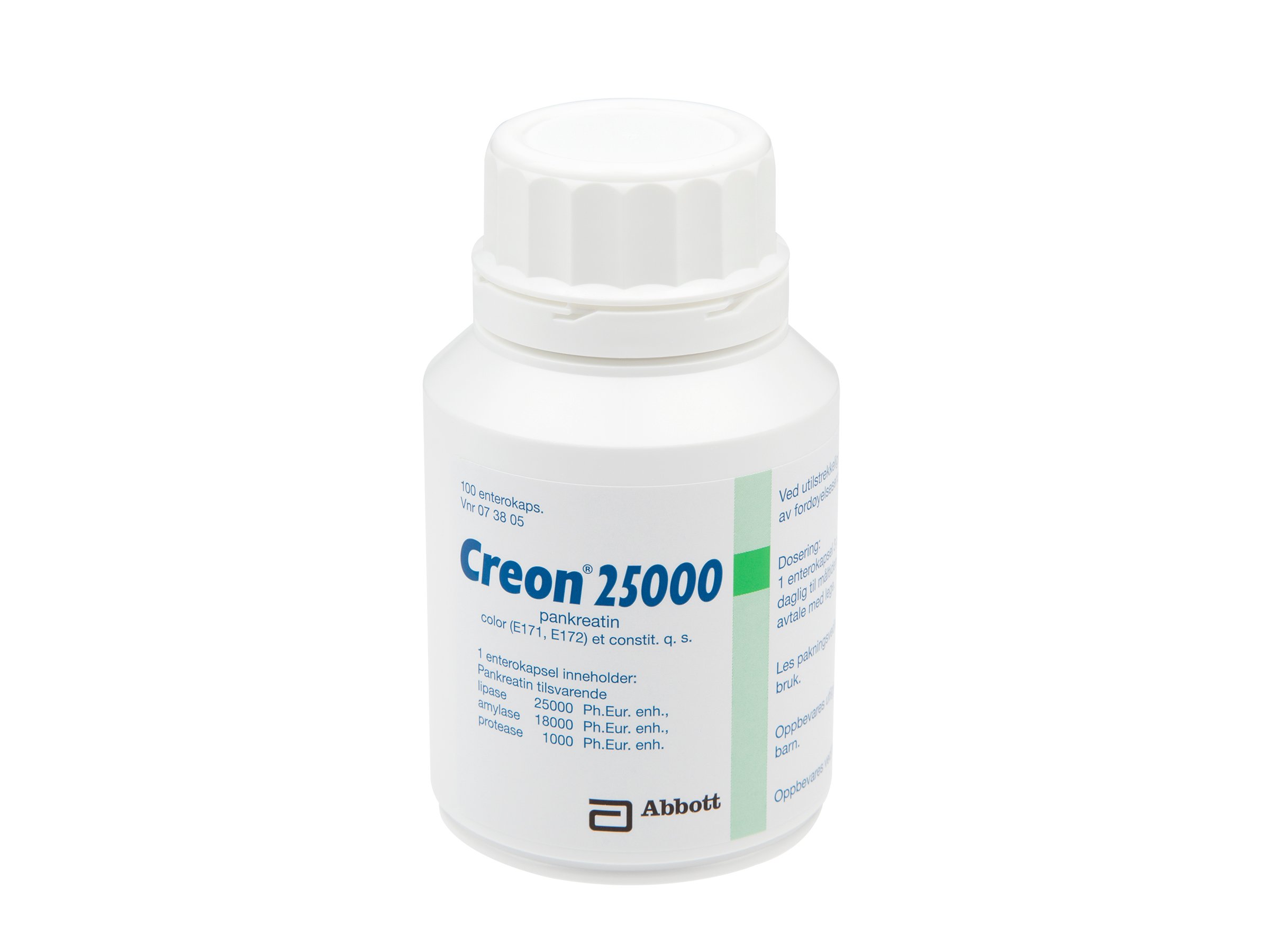 Creon 25000 Enterokapsler, 100 stk.