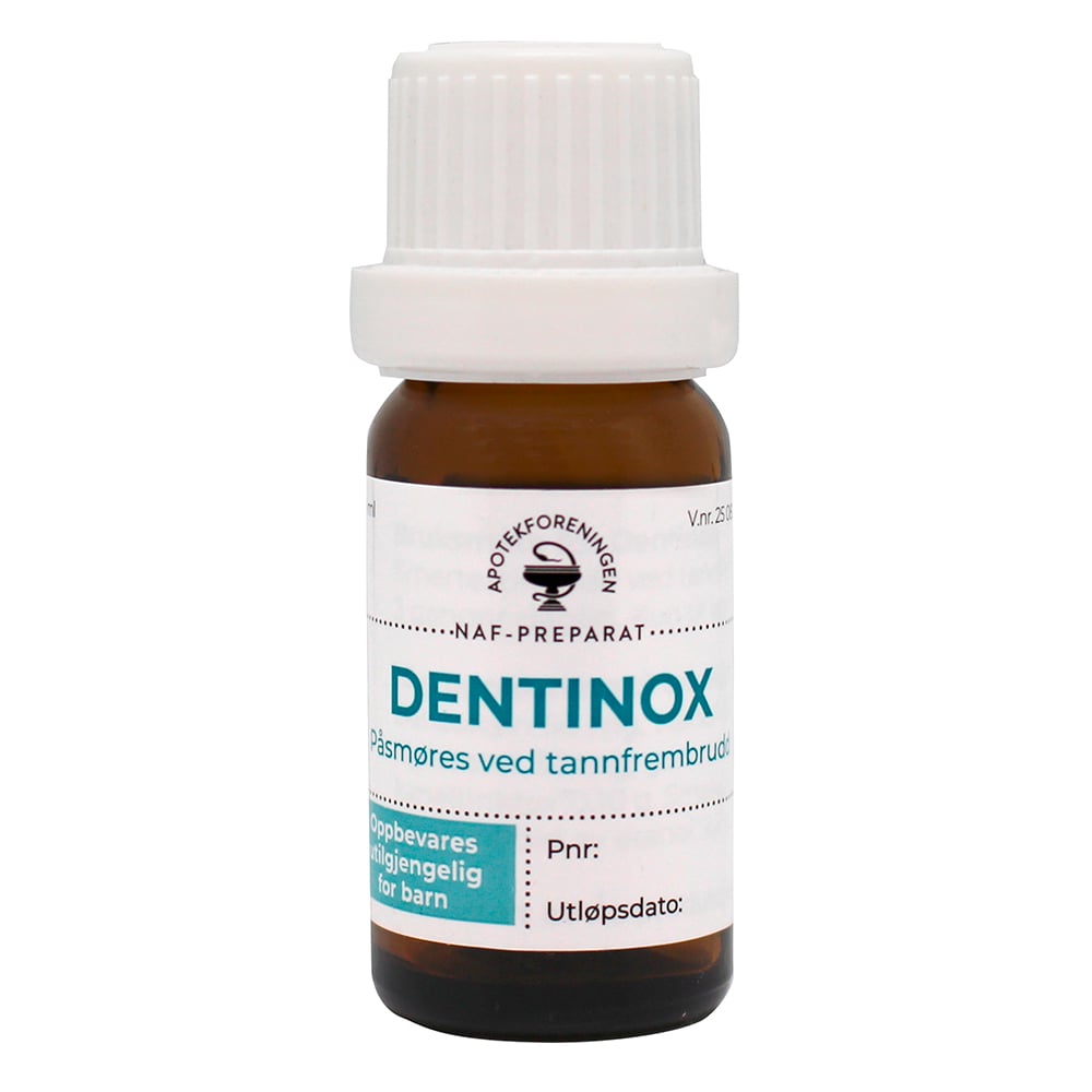 NAF Dentinox NAF oppløsning til tannkjøtt, 10 ml
