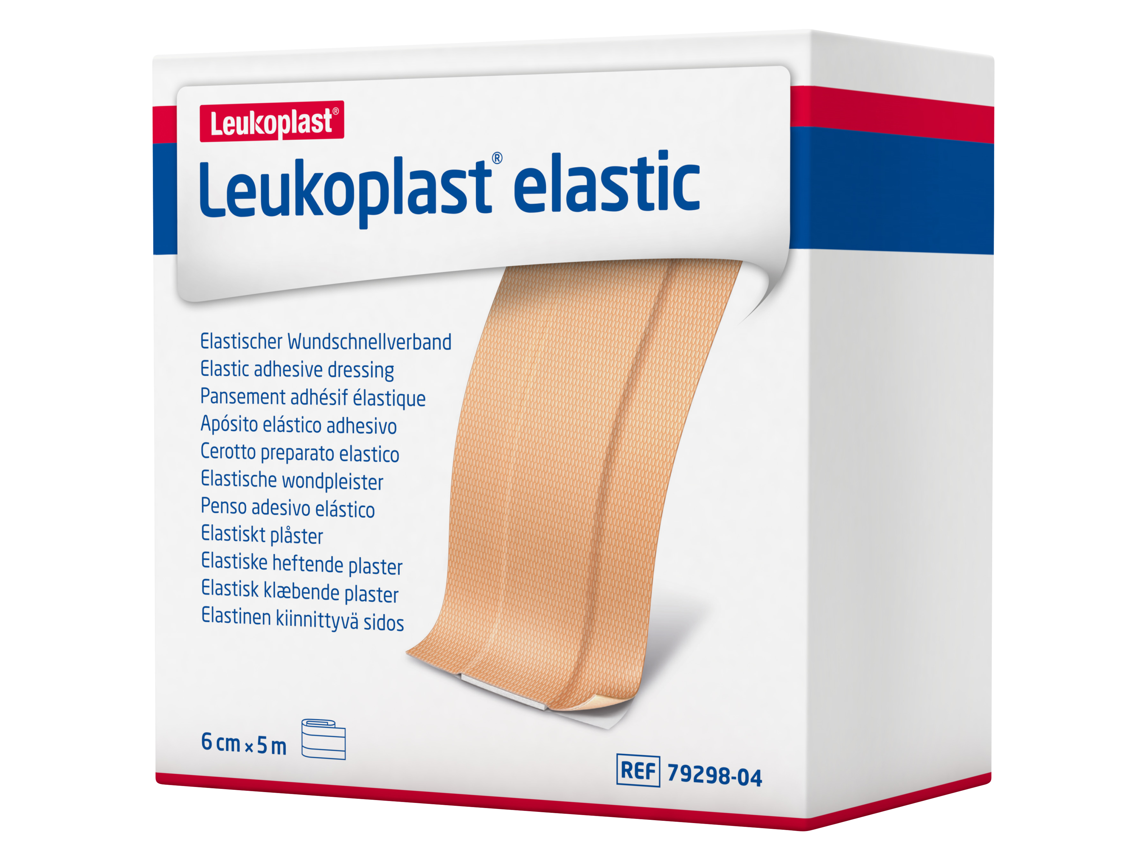 Leukoplast Elastic Plasterrull, 6 cm x 5 m, 1 stk.