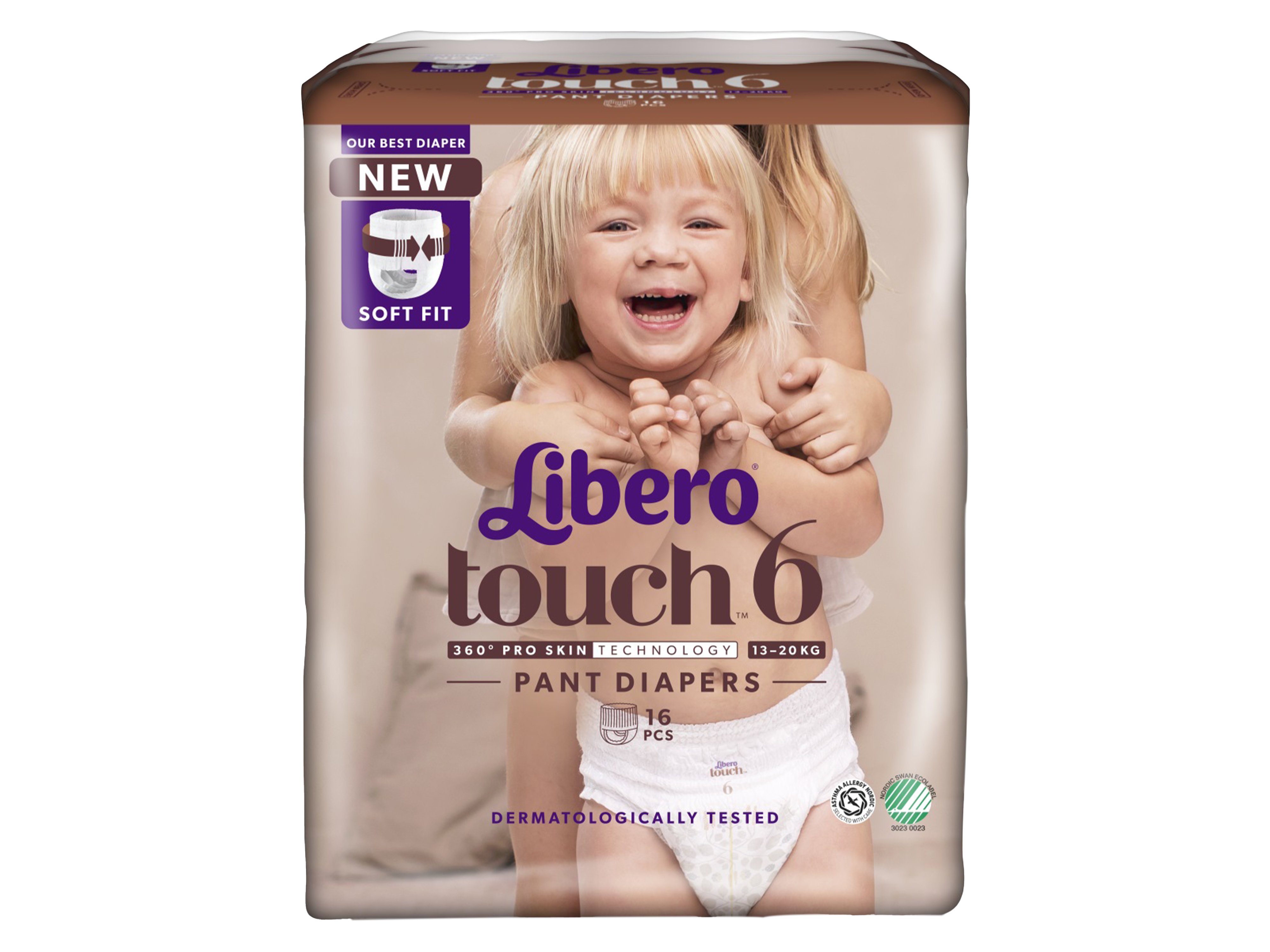 Libero Touch 6 Pants, 13-20 kg, 16 stk.