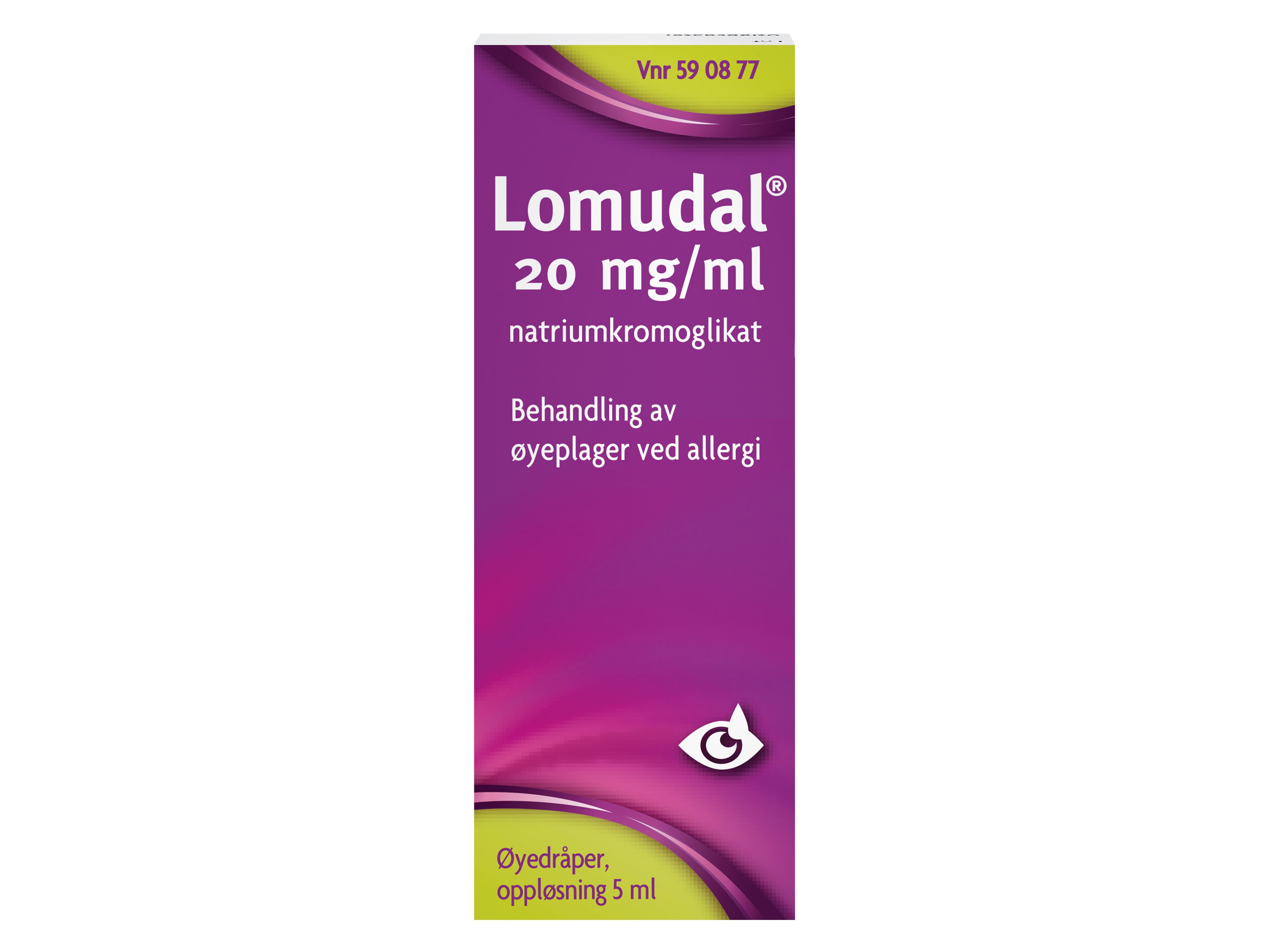 Lomudal 20 mg/ml øyedråper, 5 ml