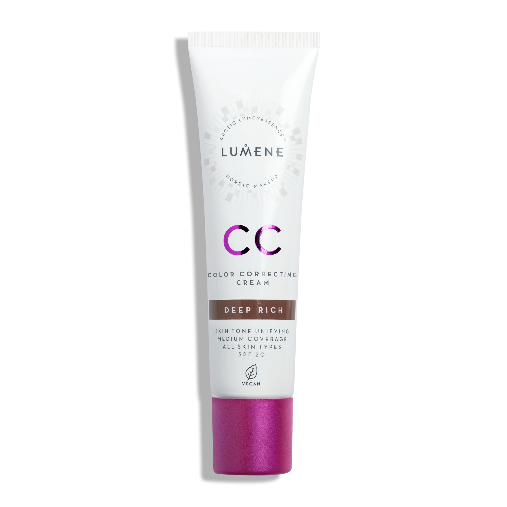 Lumene CC Color Correcting Cream SPF20, 9 Deep Rich, 30 ml
