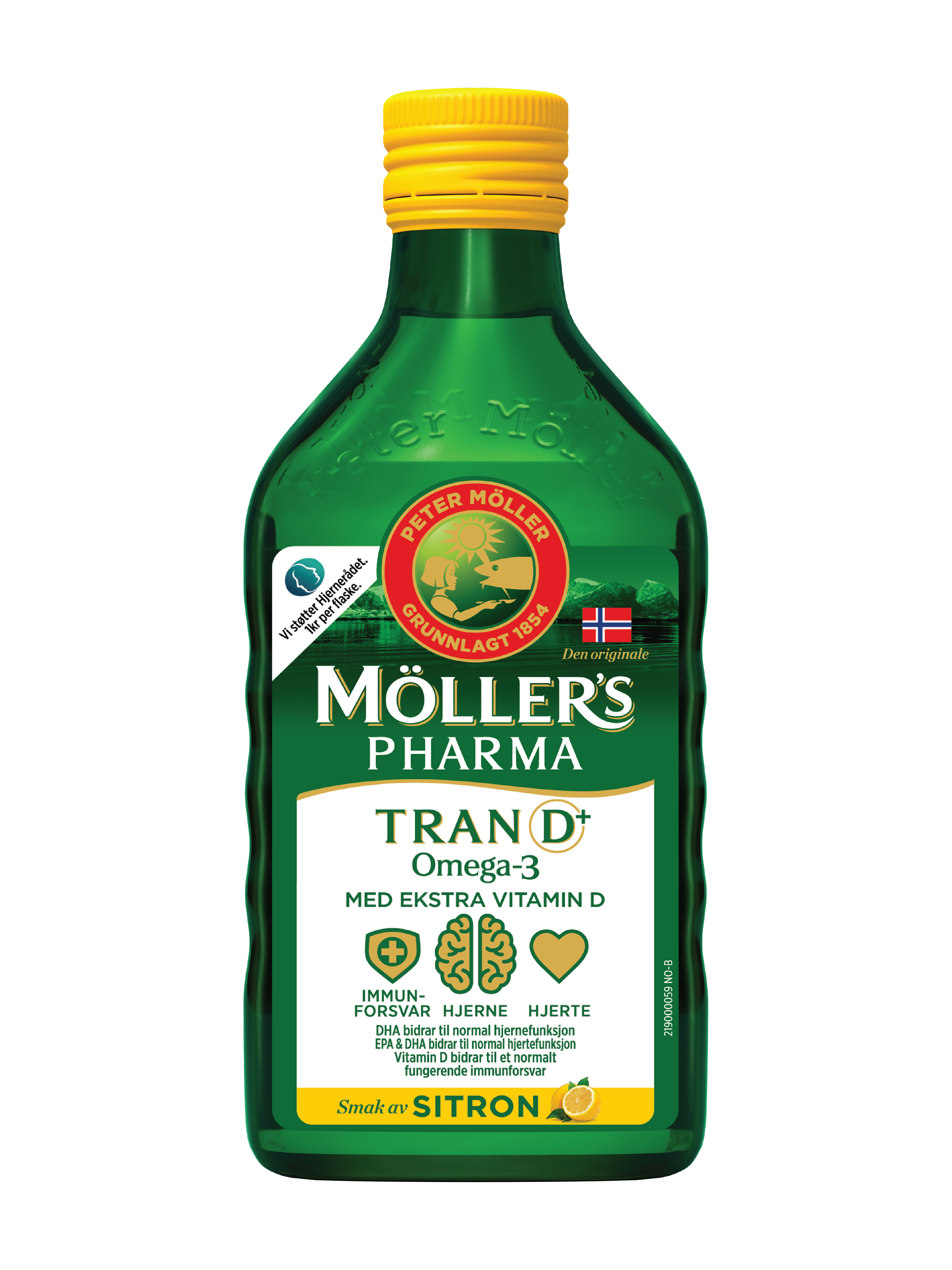 Möller's Pharma Tran D+ Sitron, 250 ml