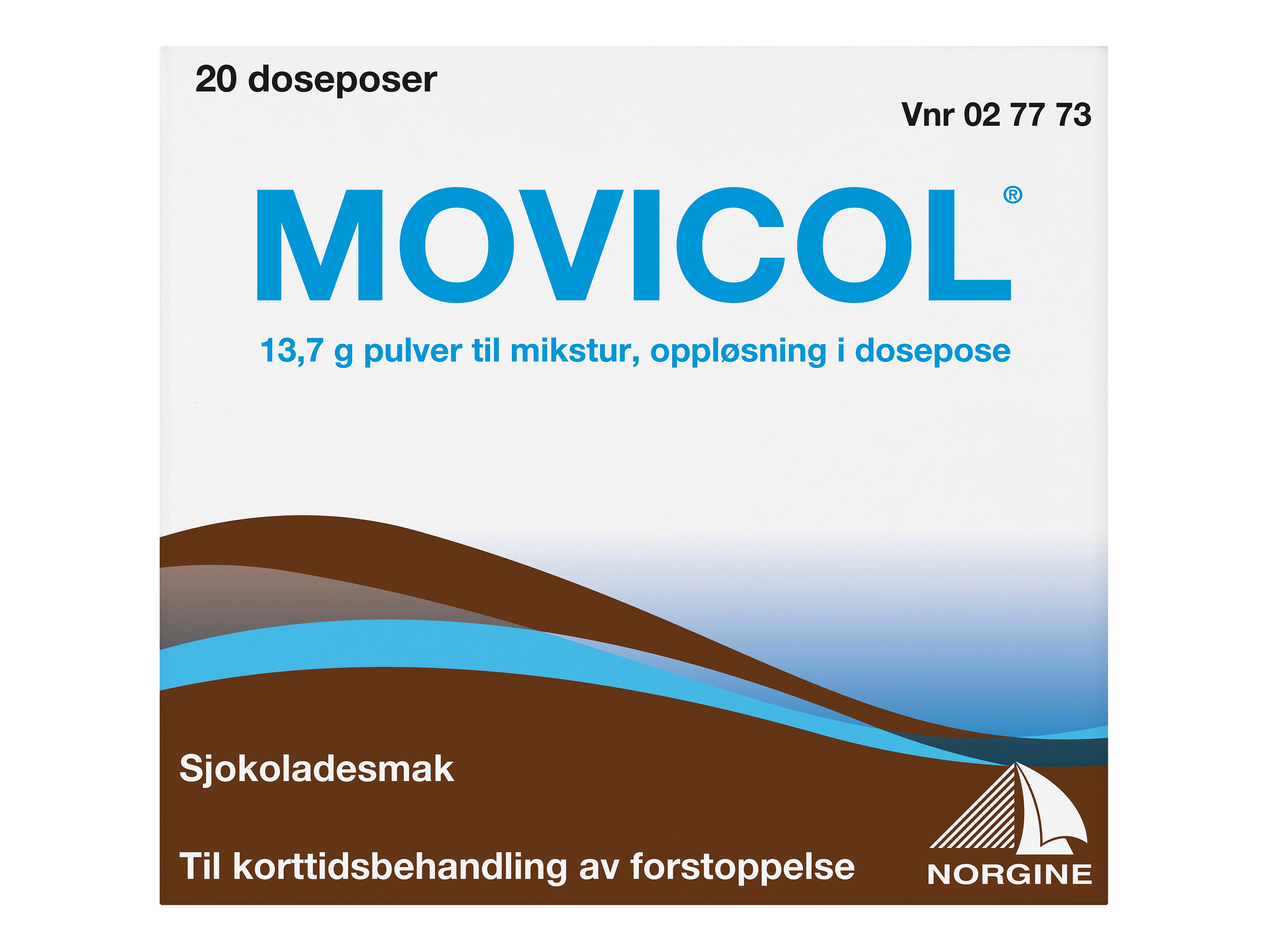 Movicol Pulver til mikstur, Sjokolade, 20 stk.