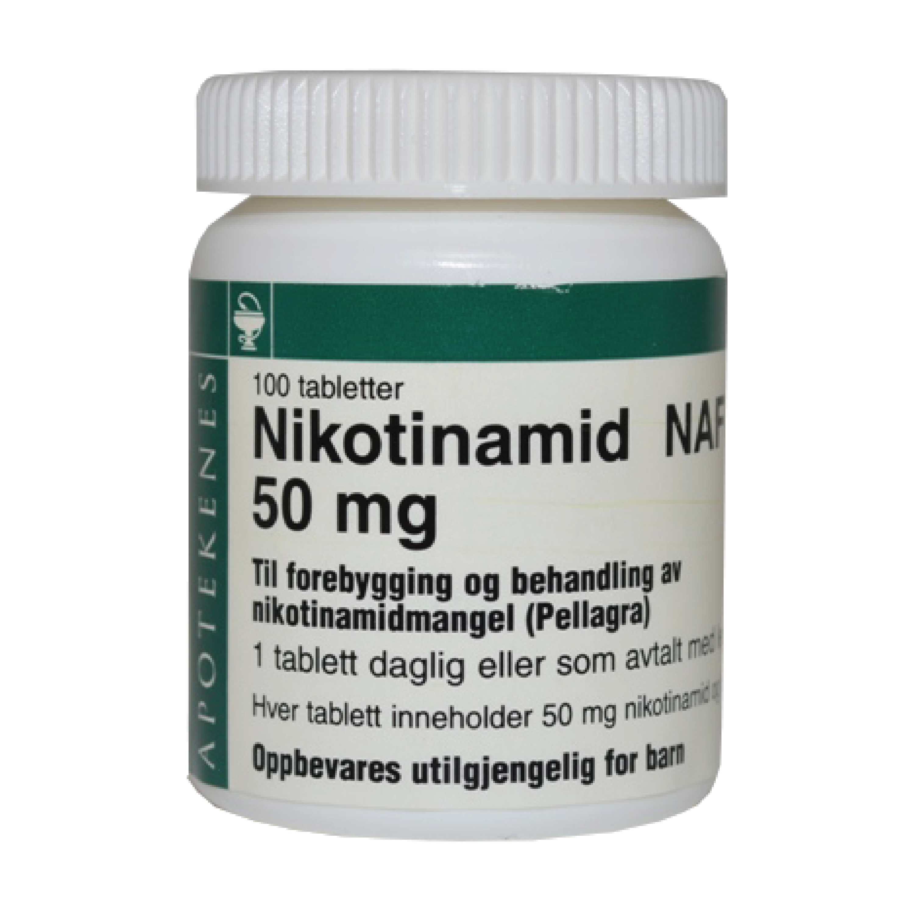 NAF Nikotinamid NAF 50mg, 100 tabletter