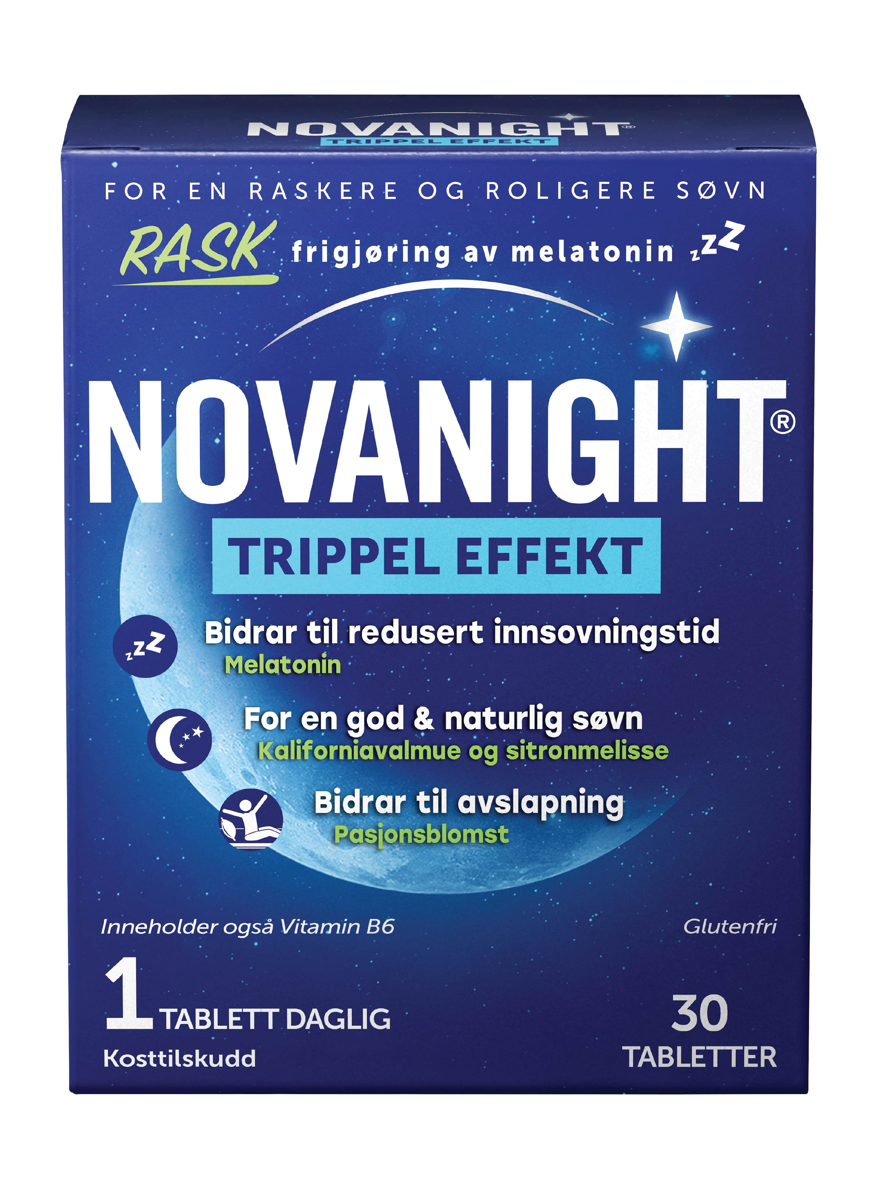 Novanight Trippel Effekt Tabletter, 30 stk.