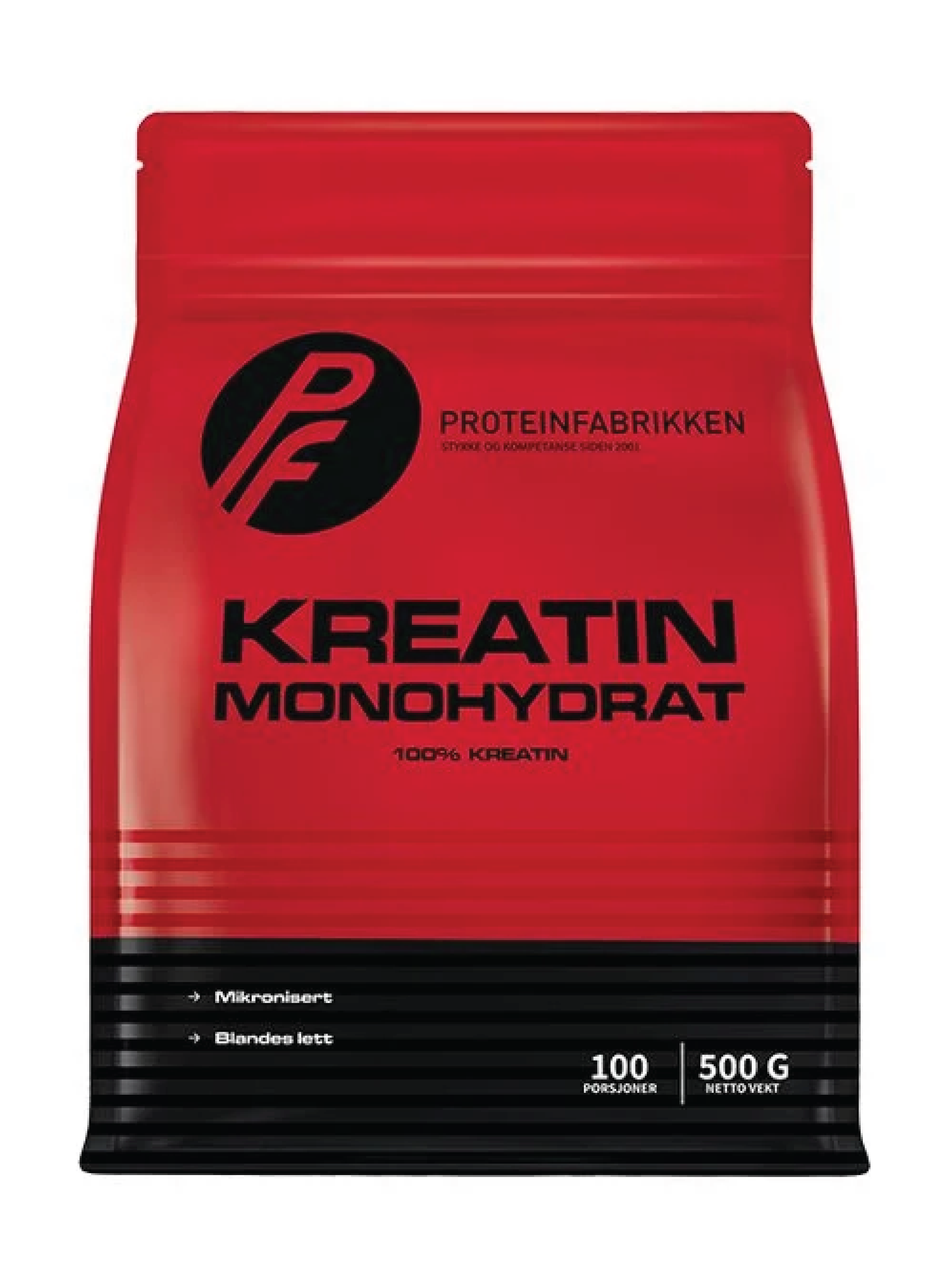 Proteinfabrikken Creatine Monohydrat, 500 g