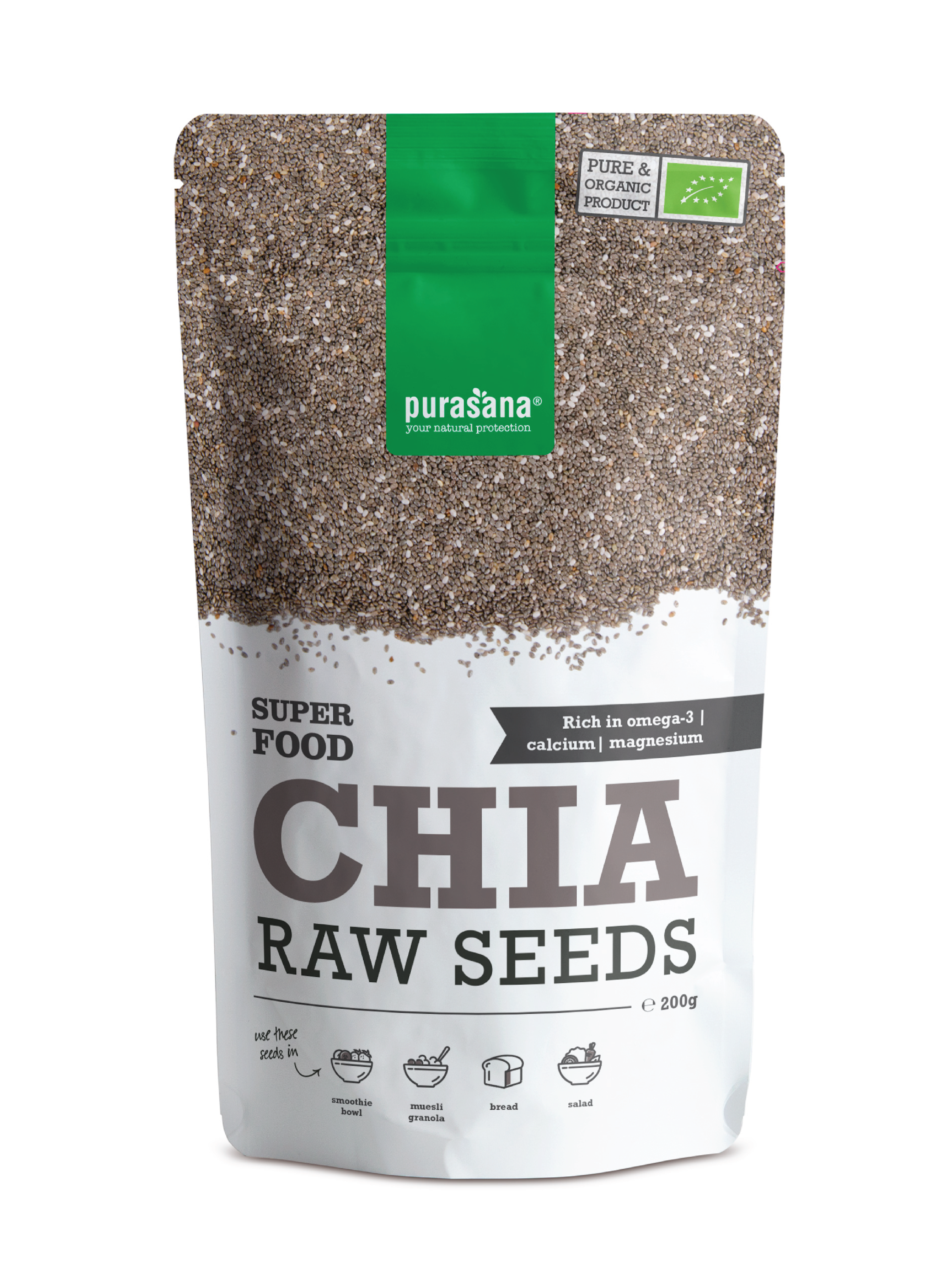 Purasana Chia Seeds, 200 g