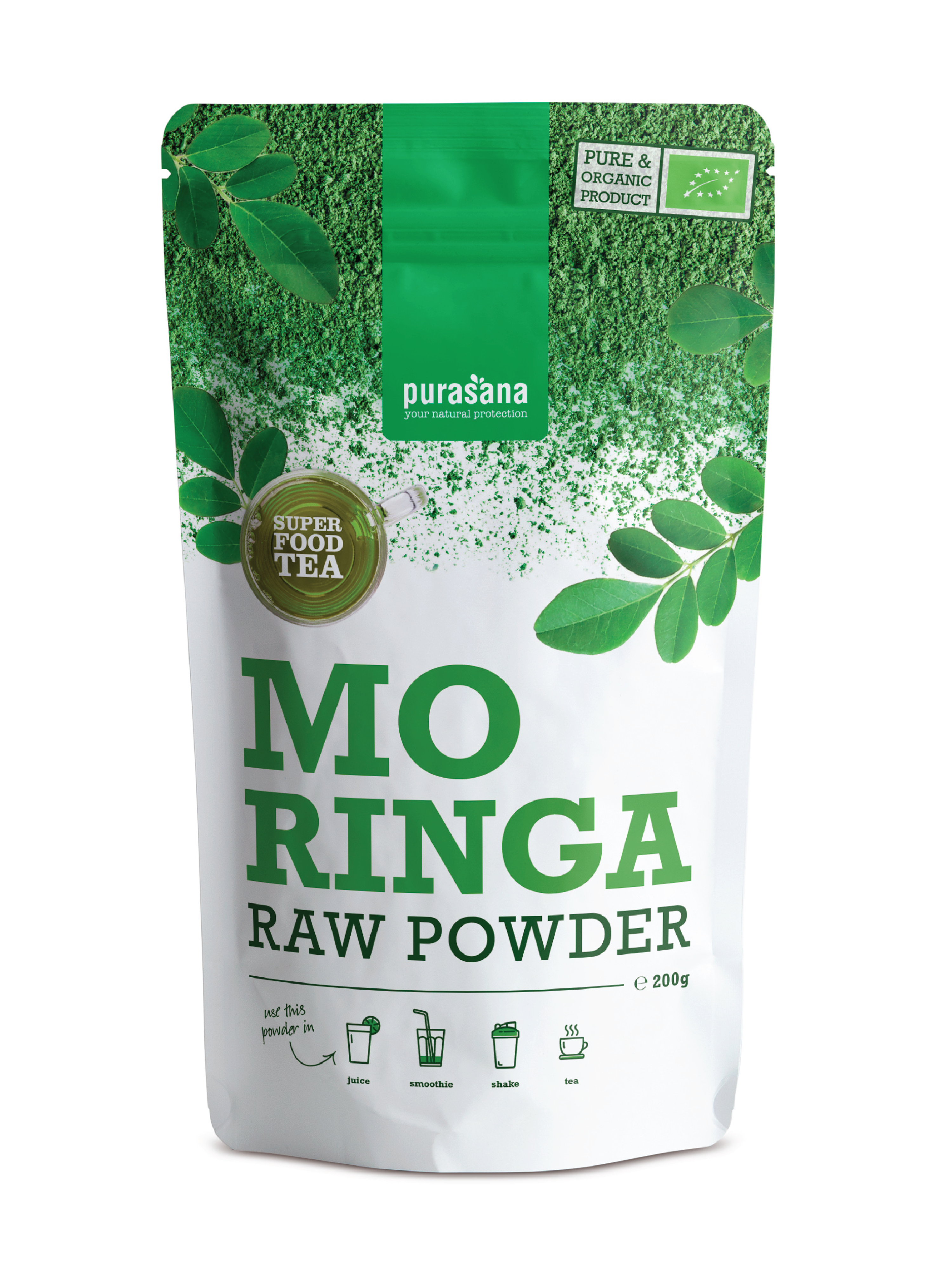 Purasana Moringa Raw Powder, 200 g