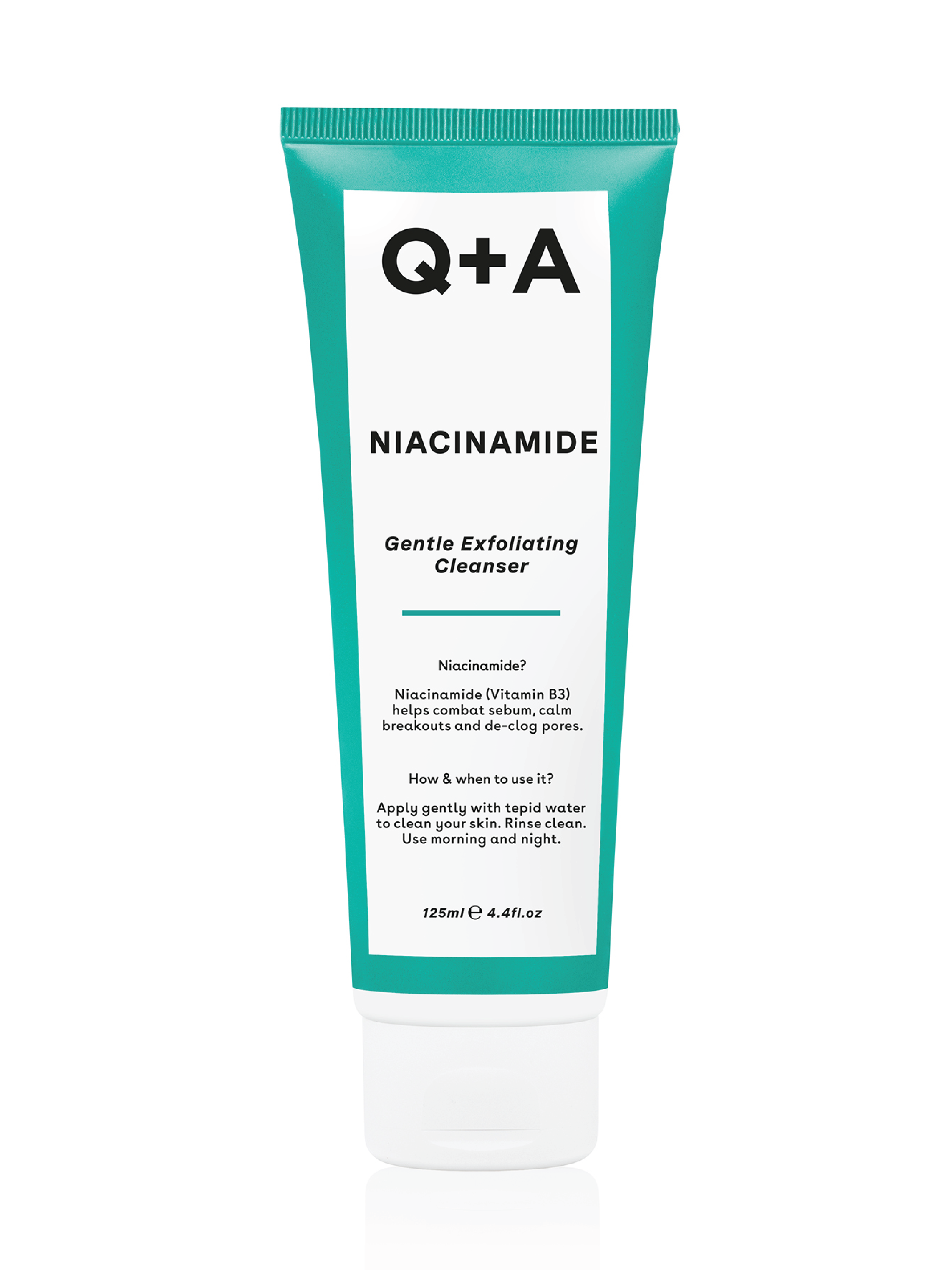 Q+A Niacinamide Gel Cleanser, 125 ml