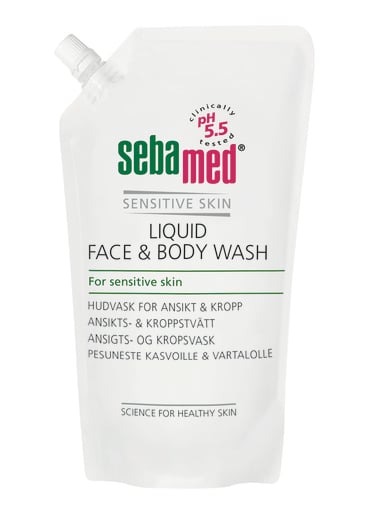 SebaMed Liquid Face & Body Wash Refill, 1000 ml