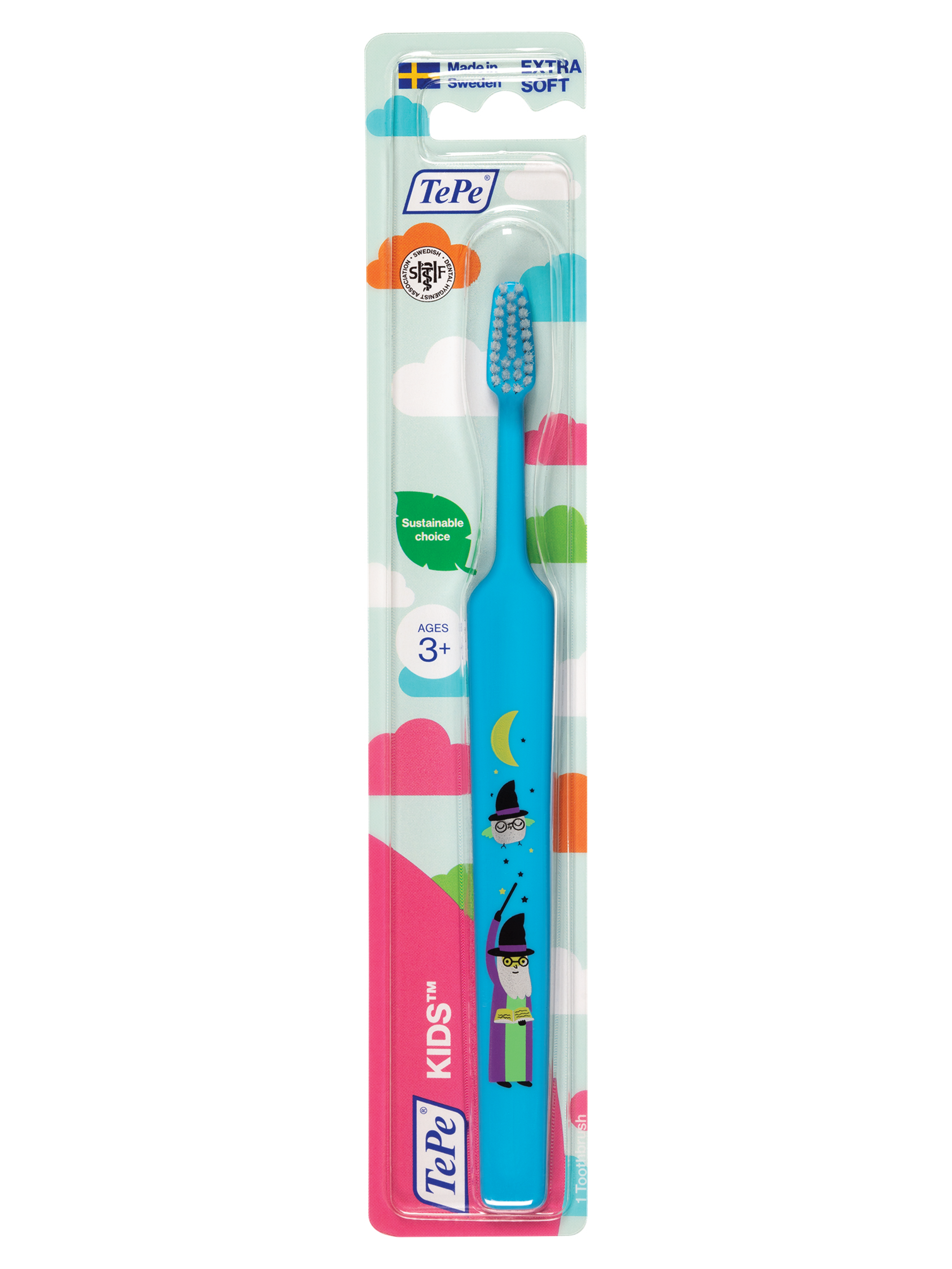 TePe Kids Extra Soft Tannbørste, Assorterte farger, 1 stk.