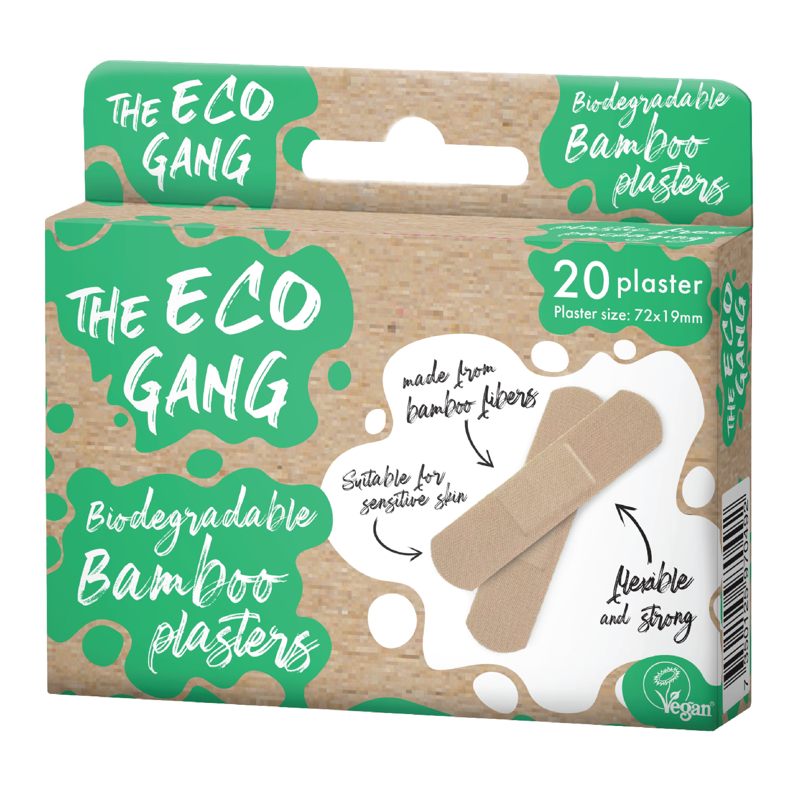 The Eco Gang Bamboo Plaster, 20 stk.