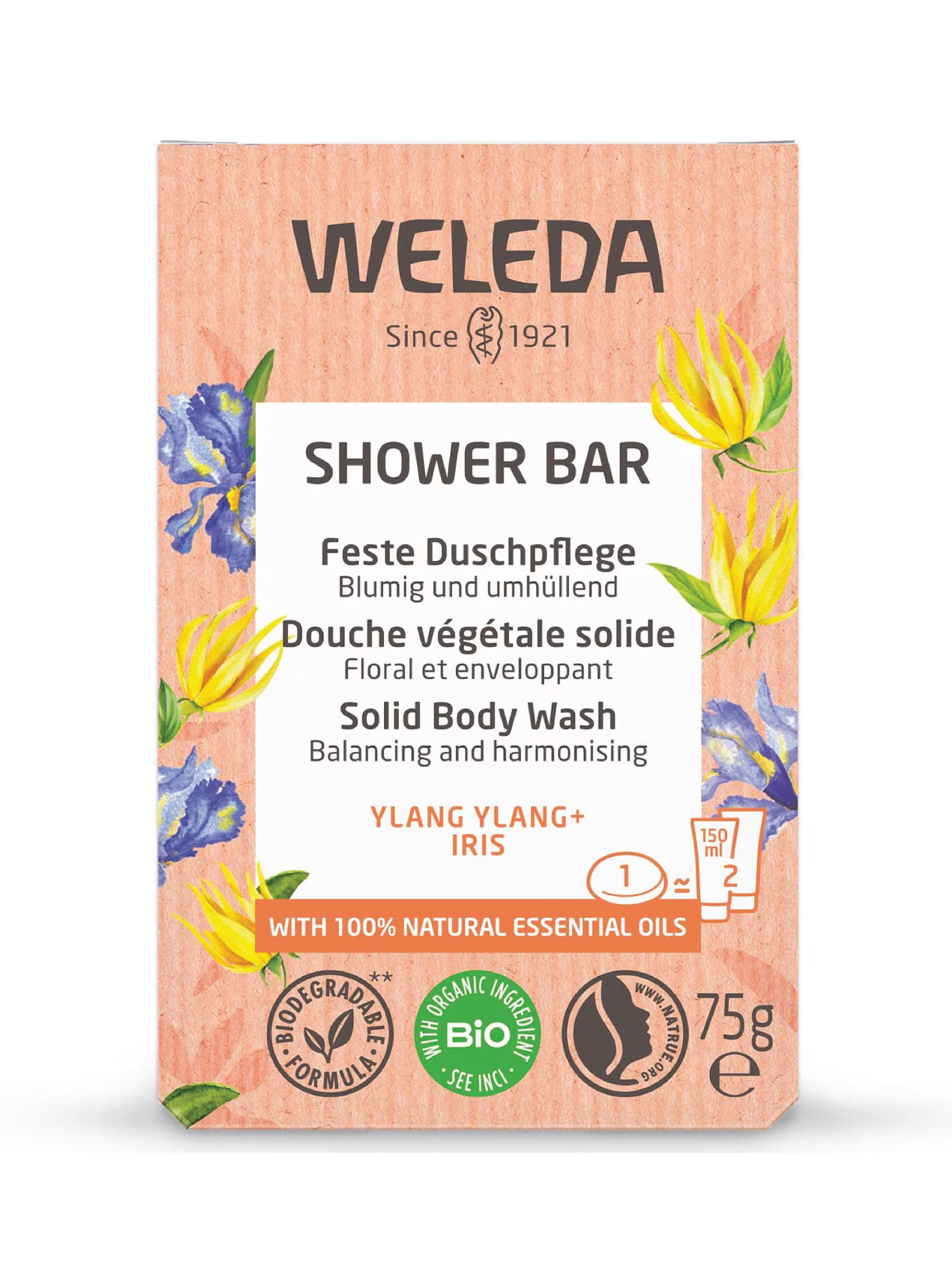 Weleda Shower Bar Ylang Ylang, 75 g