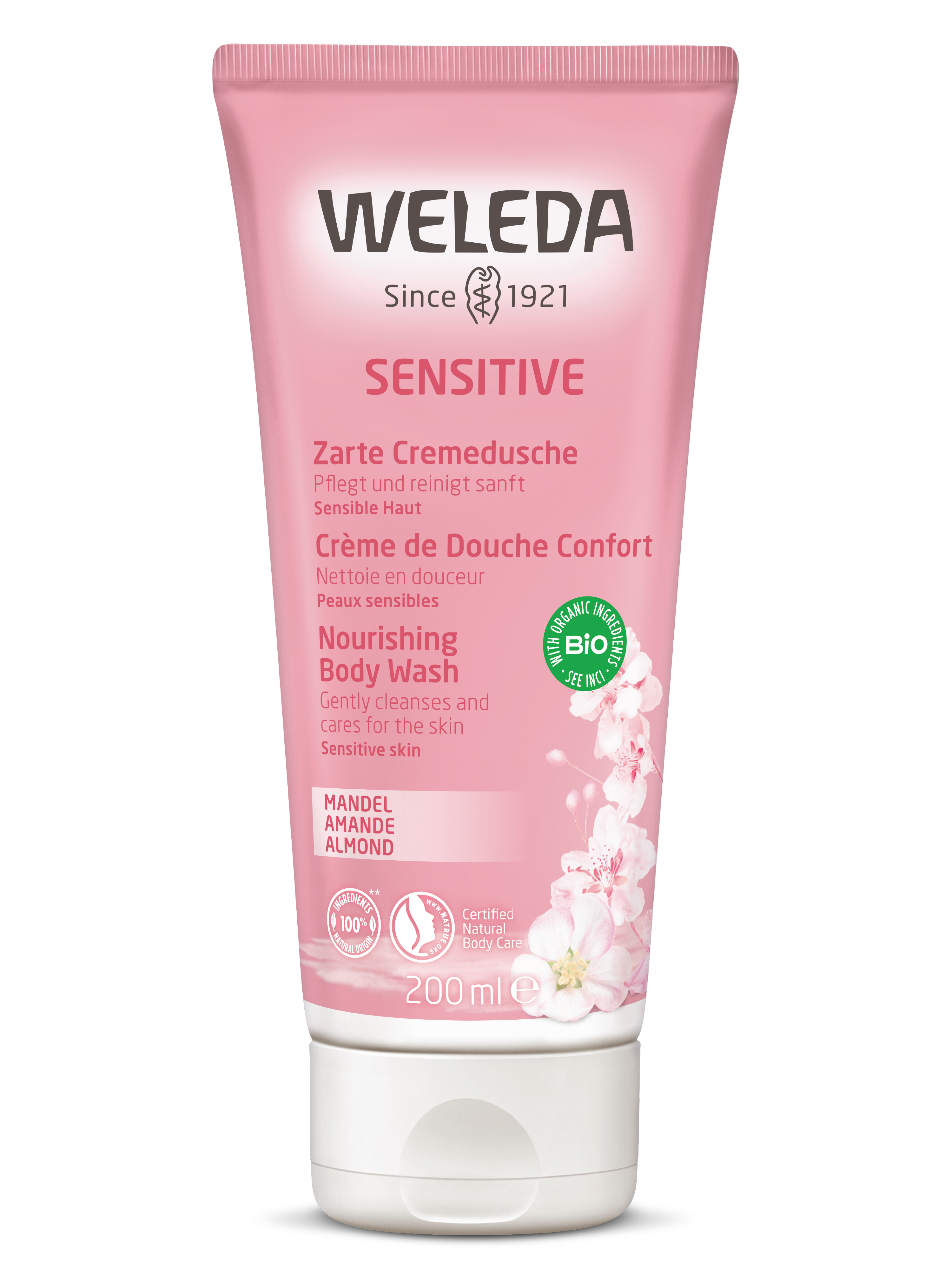 Weleda Sensitive Nourishing Body Wash, 200 ml
