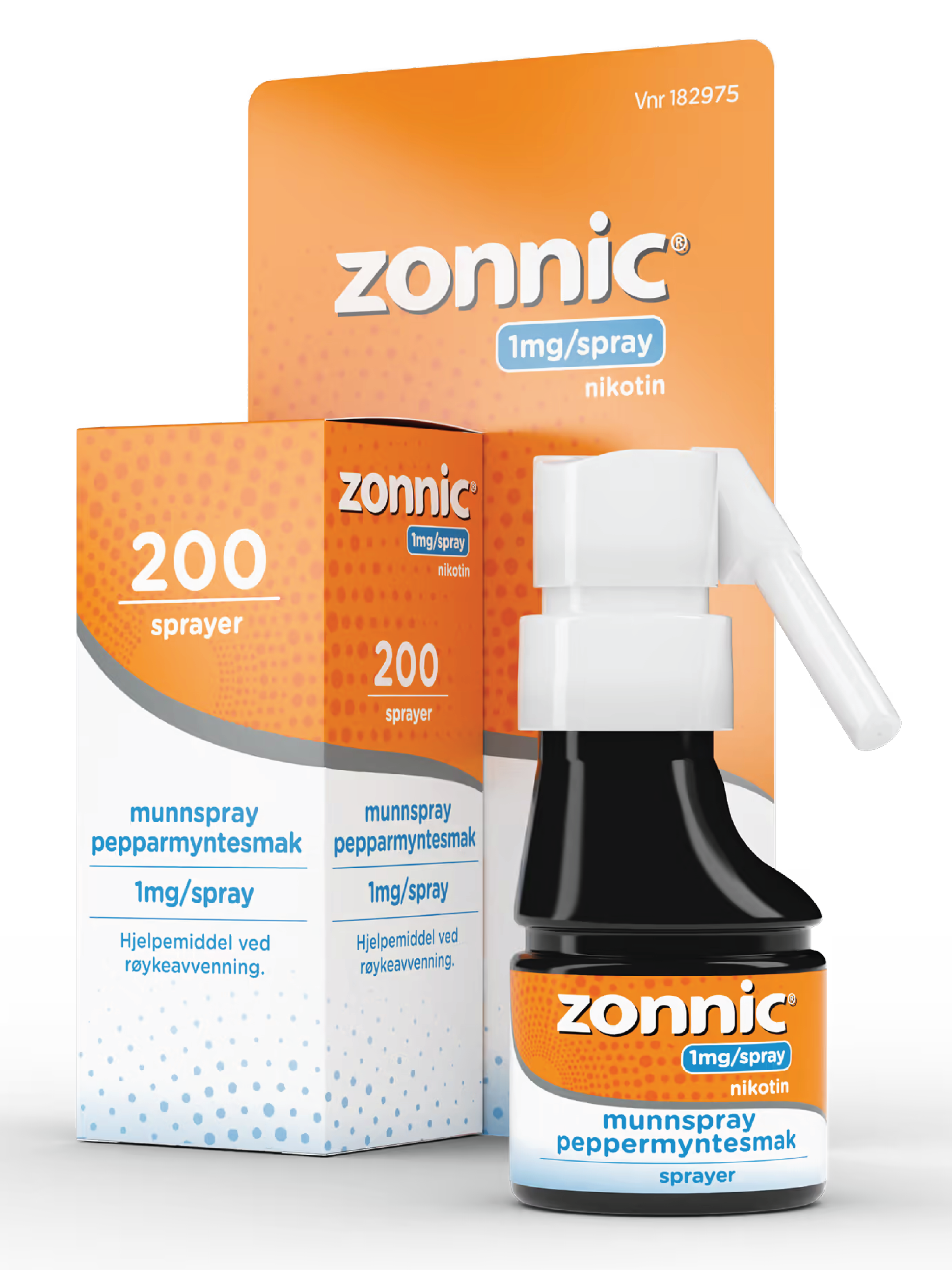 Zonnic 1 mg/spray munnspray, Peppermynte, 200 stk.